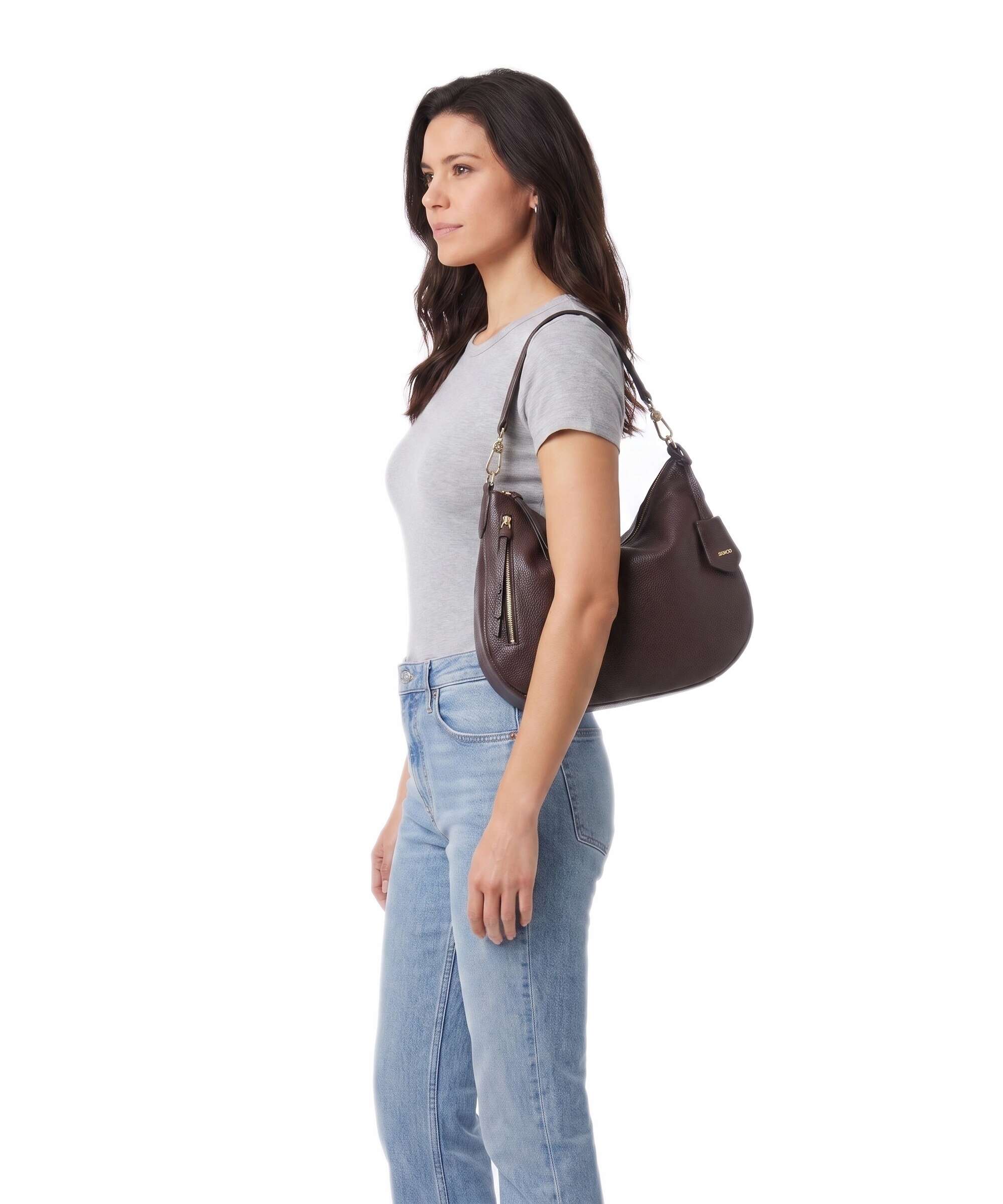 Abro Adria Juna Small Torebka worek burgundy - Image 3