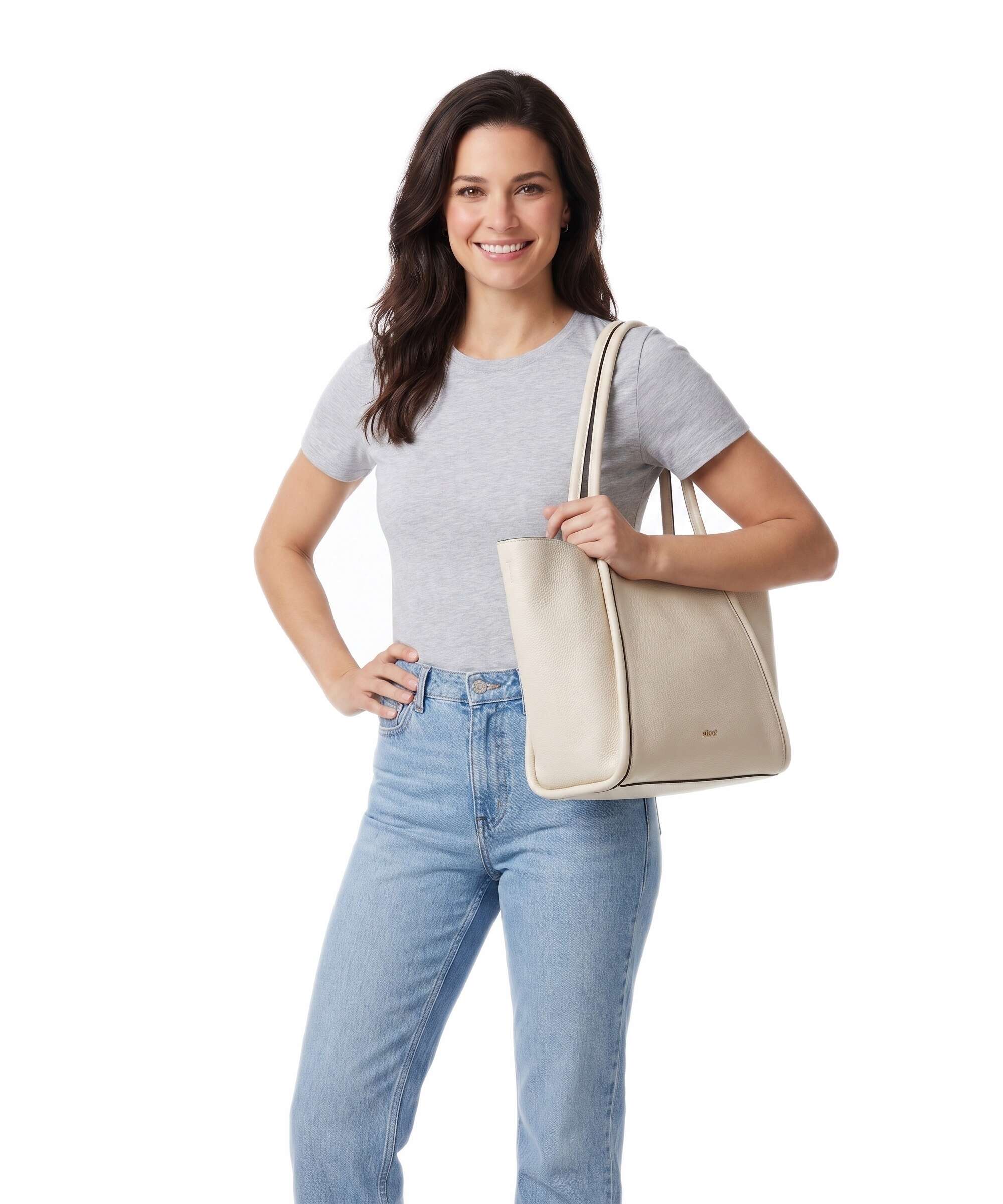 Abro Agave Willow Small Torba na zakupy beige - Image 3