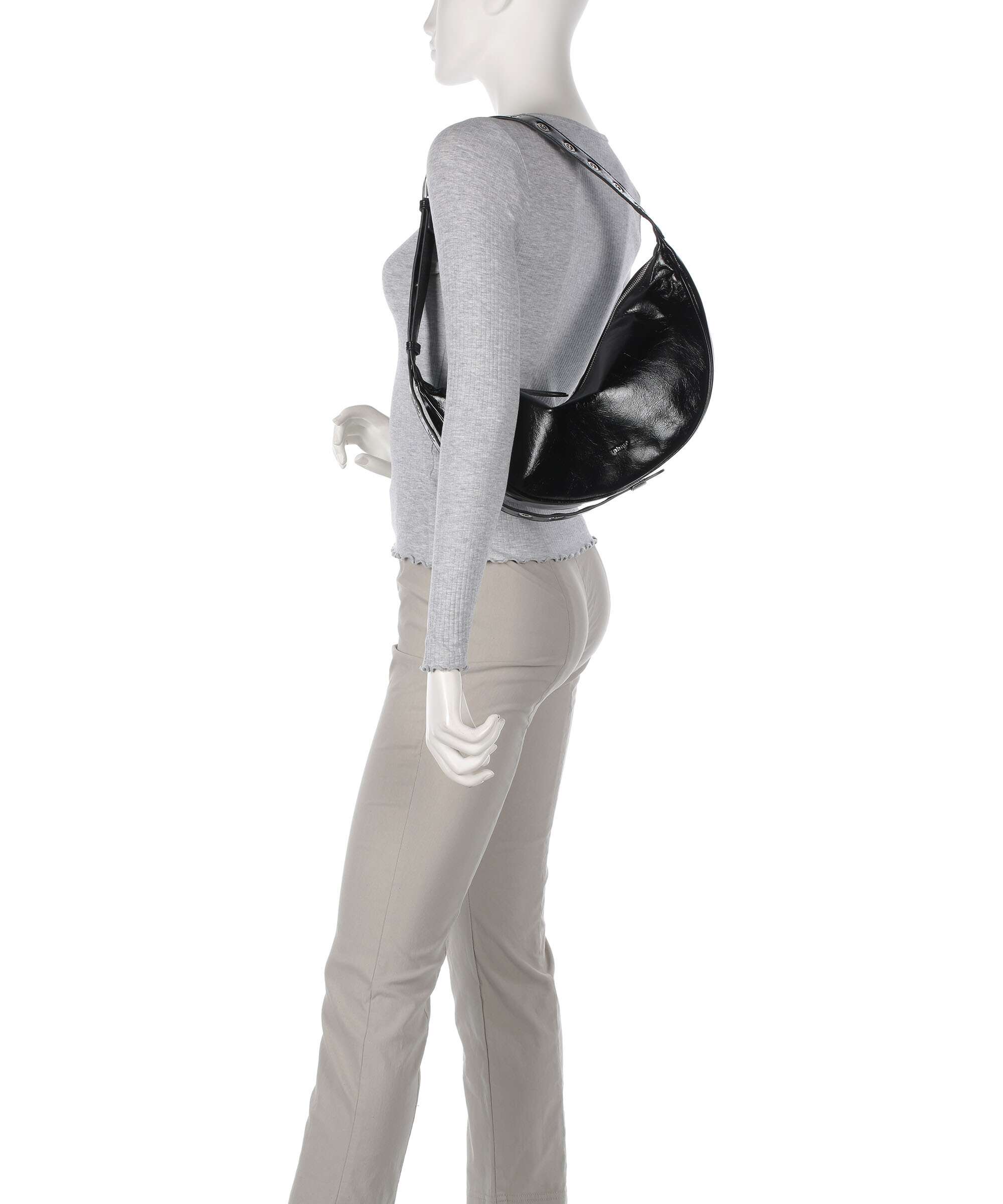 Abro Alias Soft By My Side Torebka worek black/nickel - Image 3