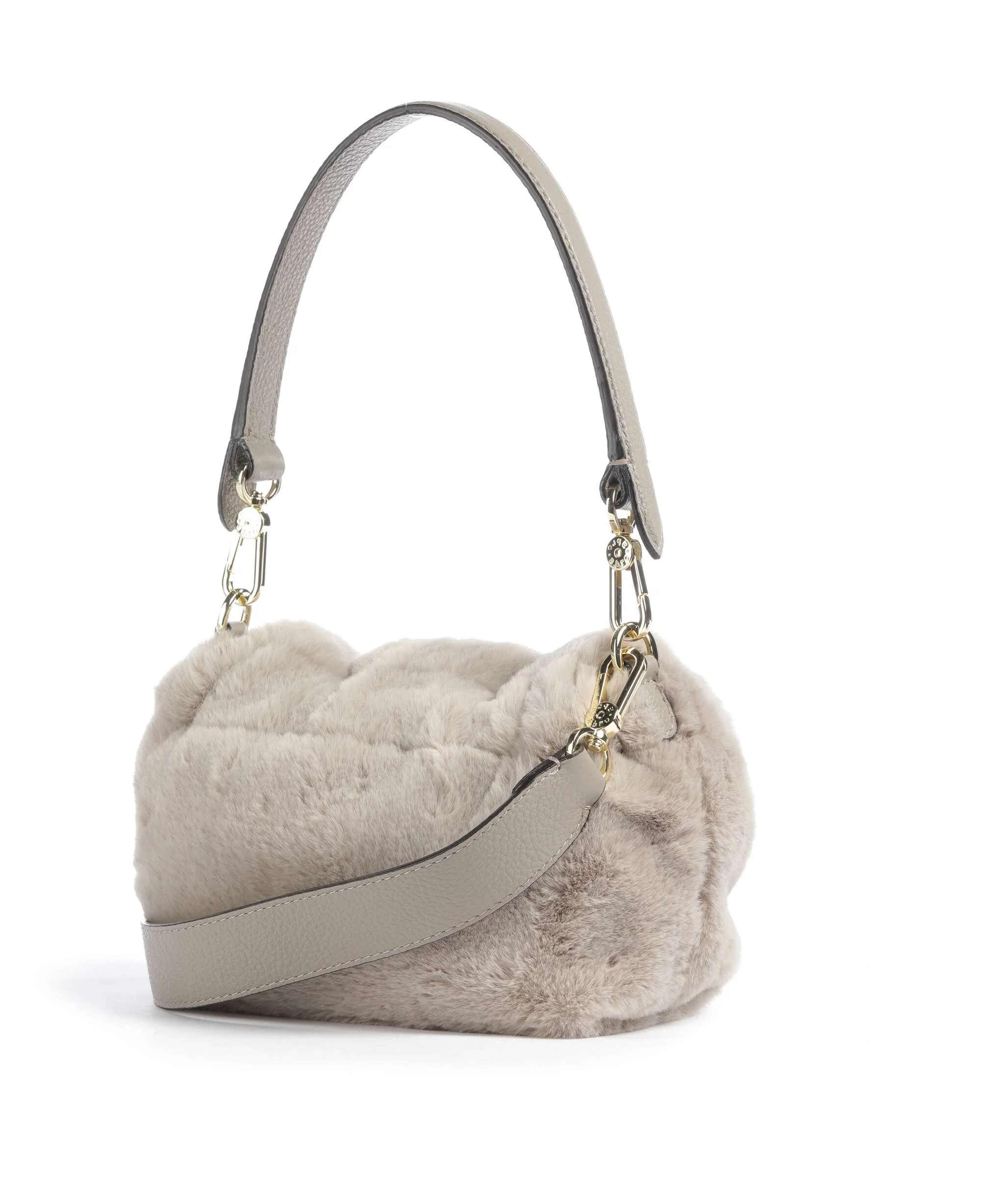 Abro Eco Fur Temi Small Torba na ramię siena - Image 2