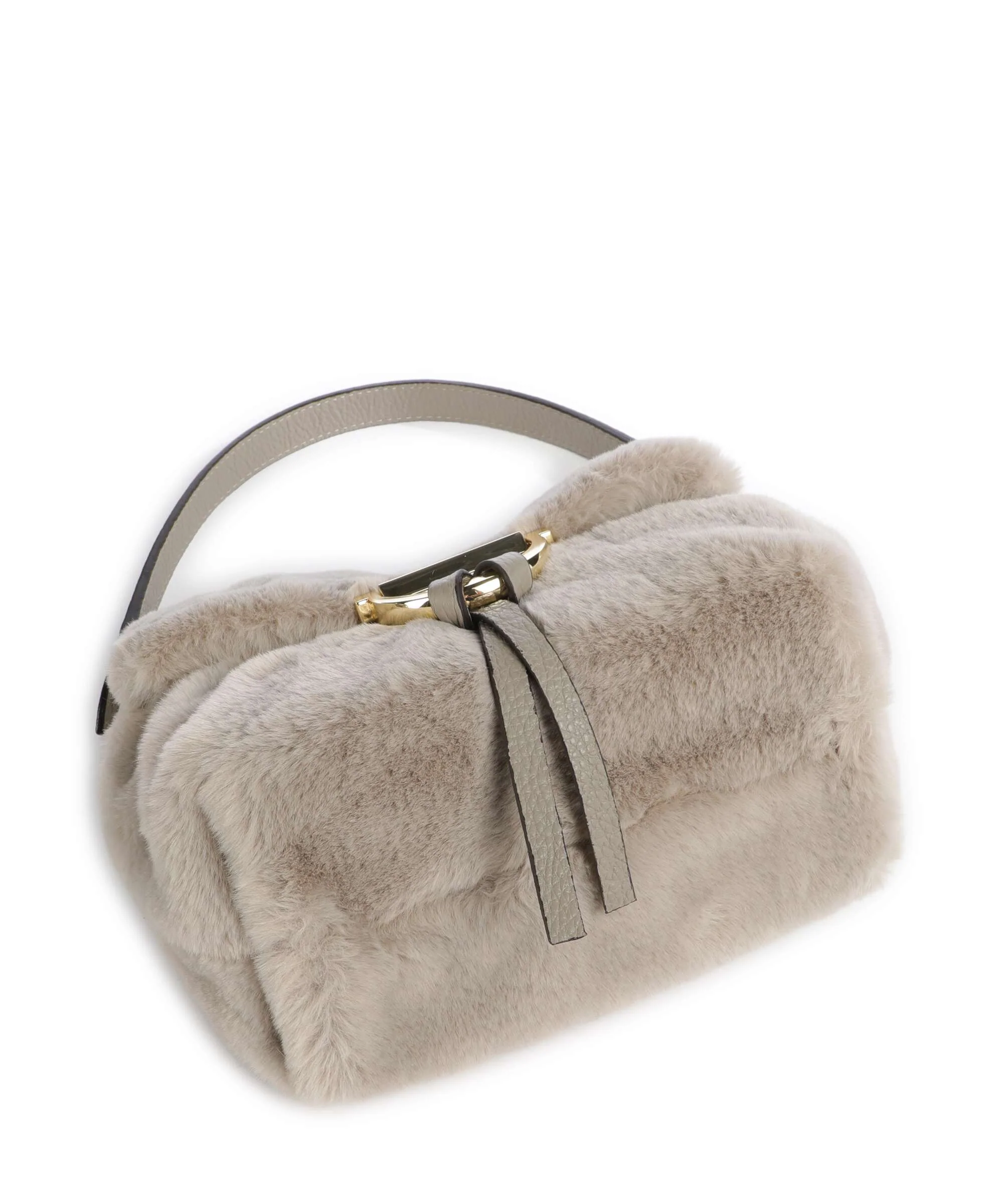 Abro Eco Fur Temi Small Torba na ramię siena - Image 4
