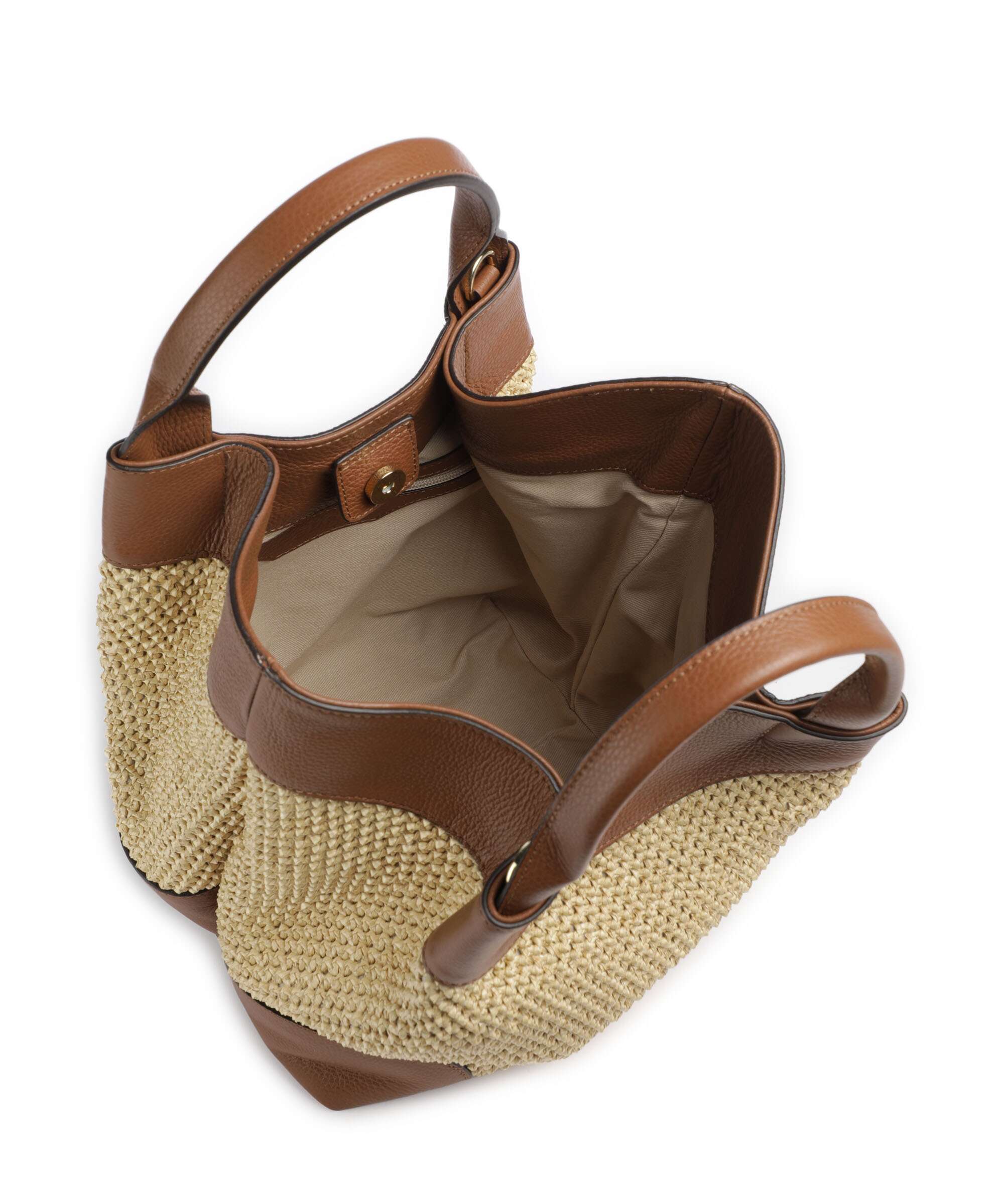 Abro Maglia Raffia Essential Medium Torebka natural/nut - Image 5