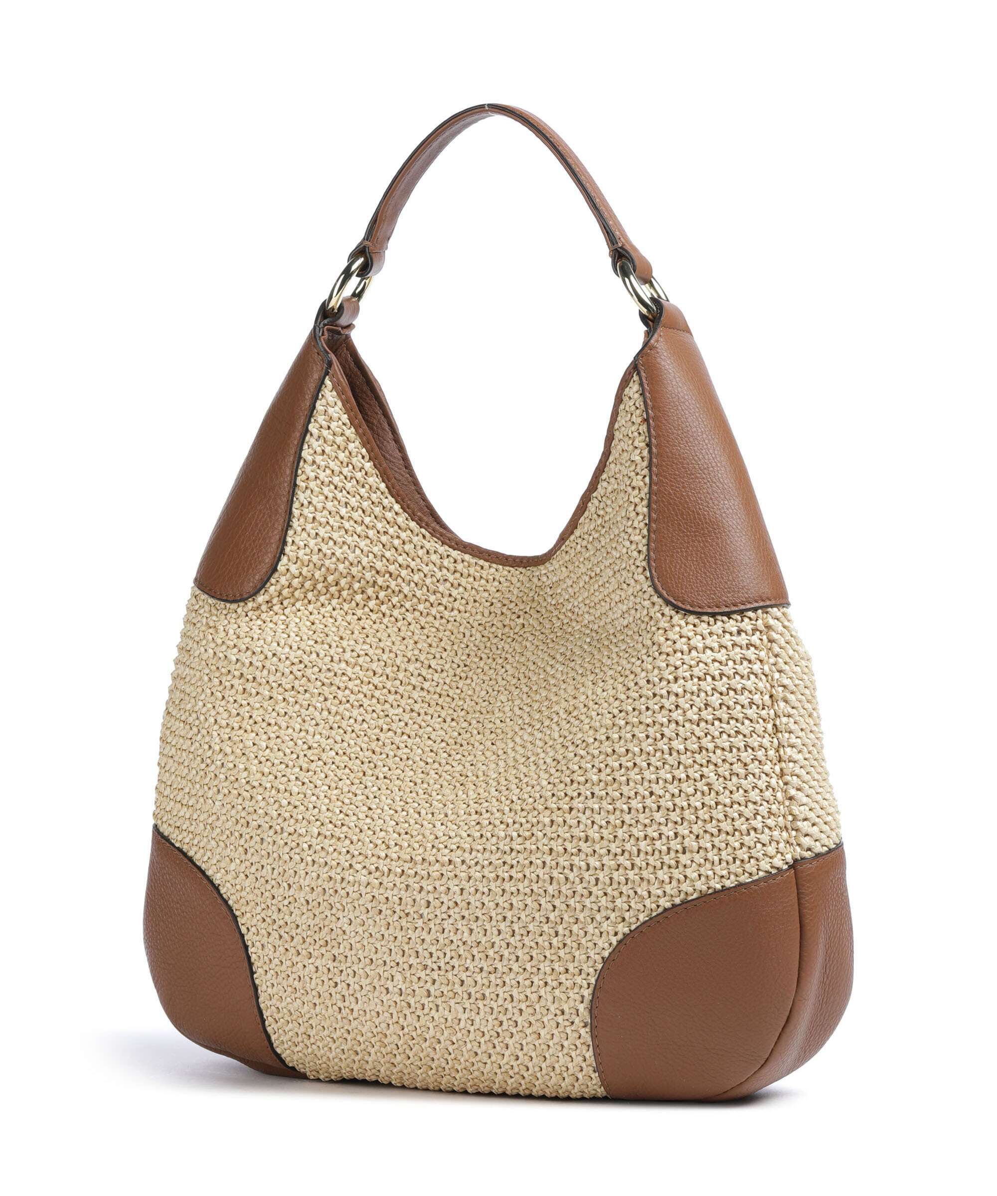 Abro Maglia Raffia Open Air Torebka worek natural/nut - Image 2