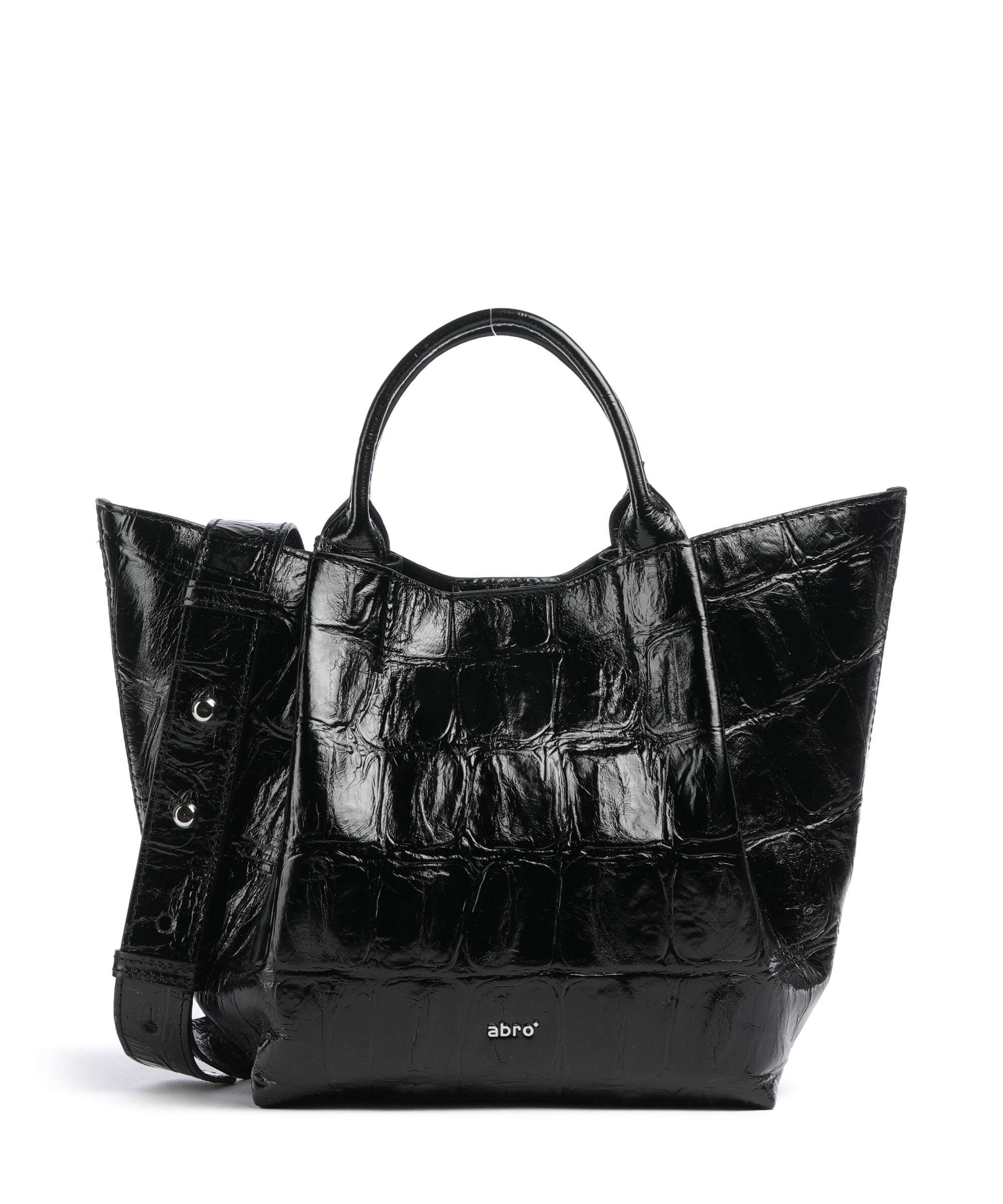 Abro Maxi Cocco Essential Small Torebka black/nickel