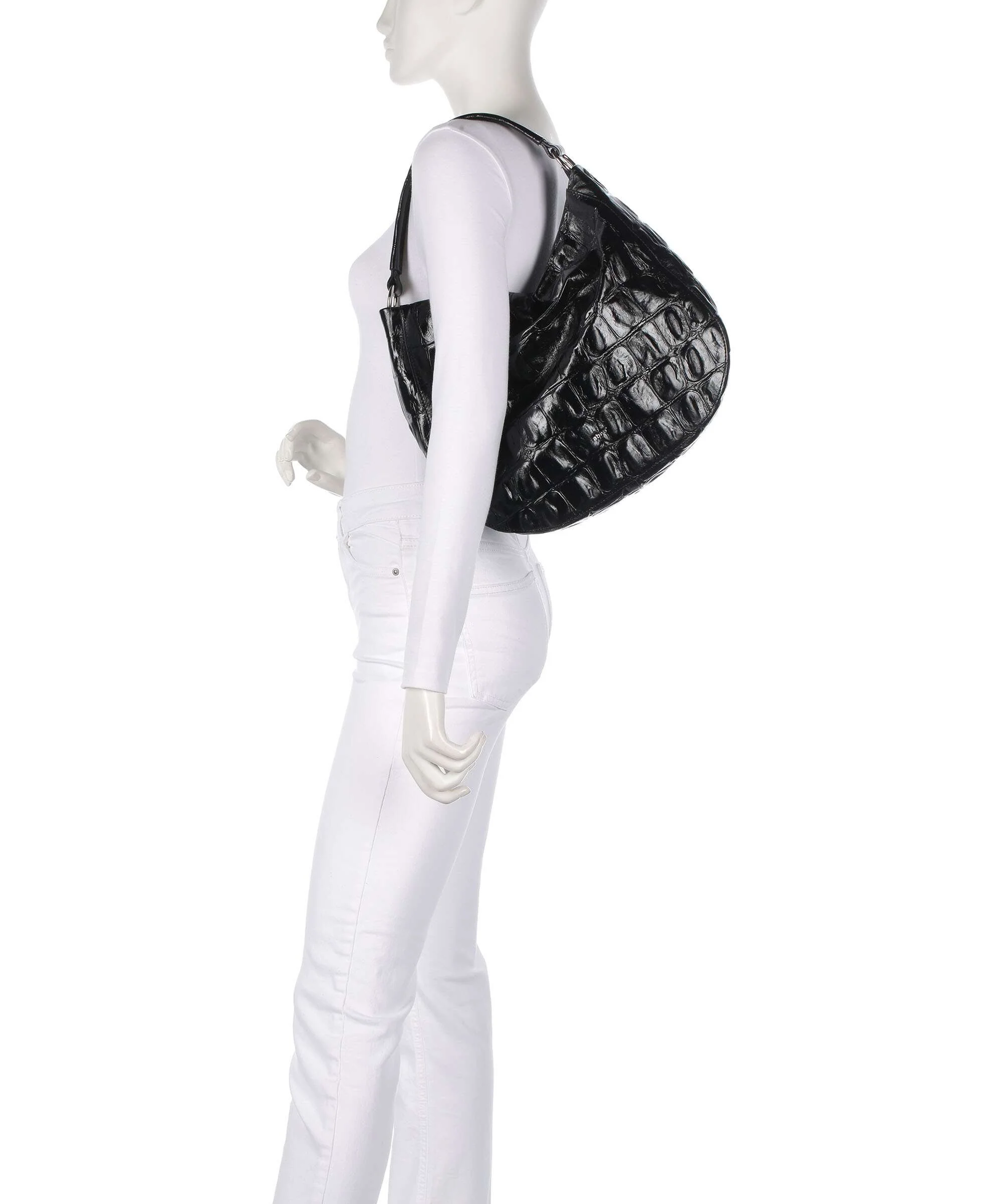 Abro Maxi Cocco Mia Torebka worek black/nickel - Image 3