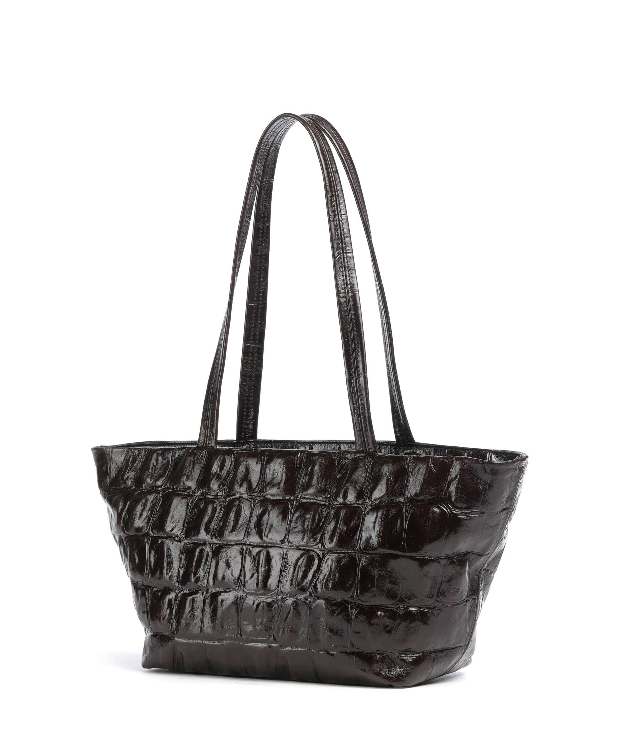 Abro Maxxi Cocco Alba Torba na zakupy dark brown - Image 2