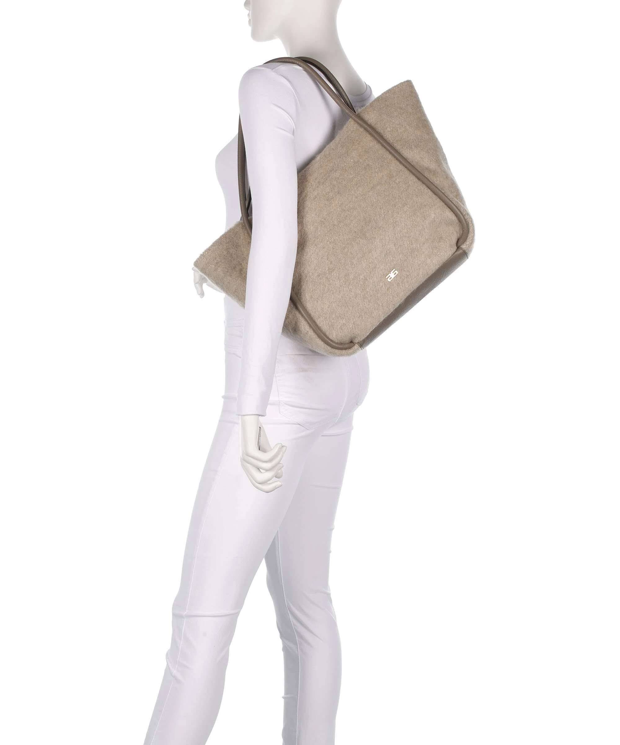 Abro Mohair Willow Torba na zakupy tope - Image 3