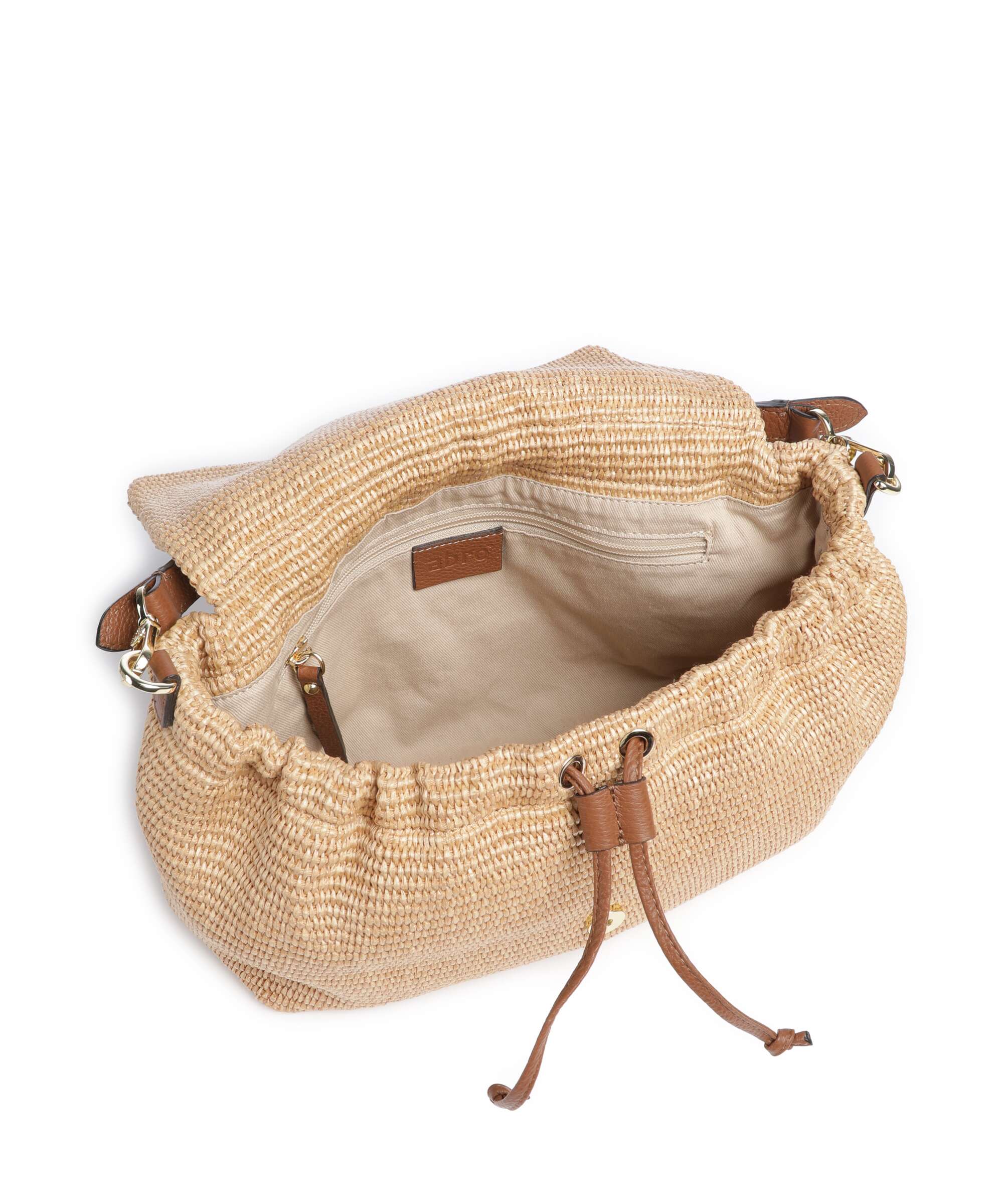 Abro Raffia Classica Temi Large Torba na ramię natural - Image 6