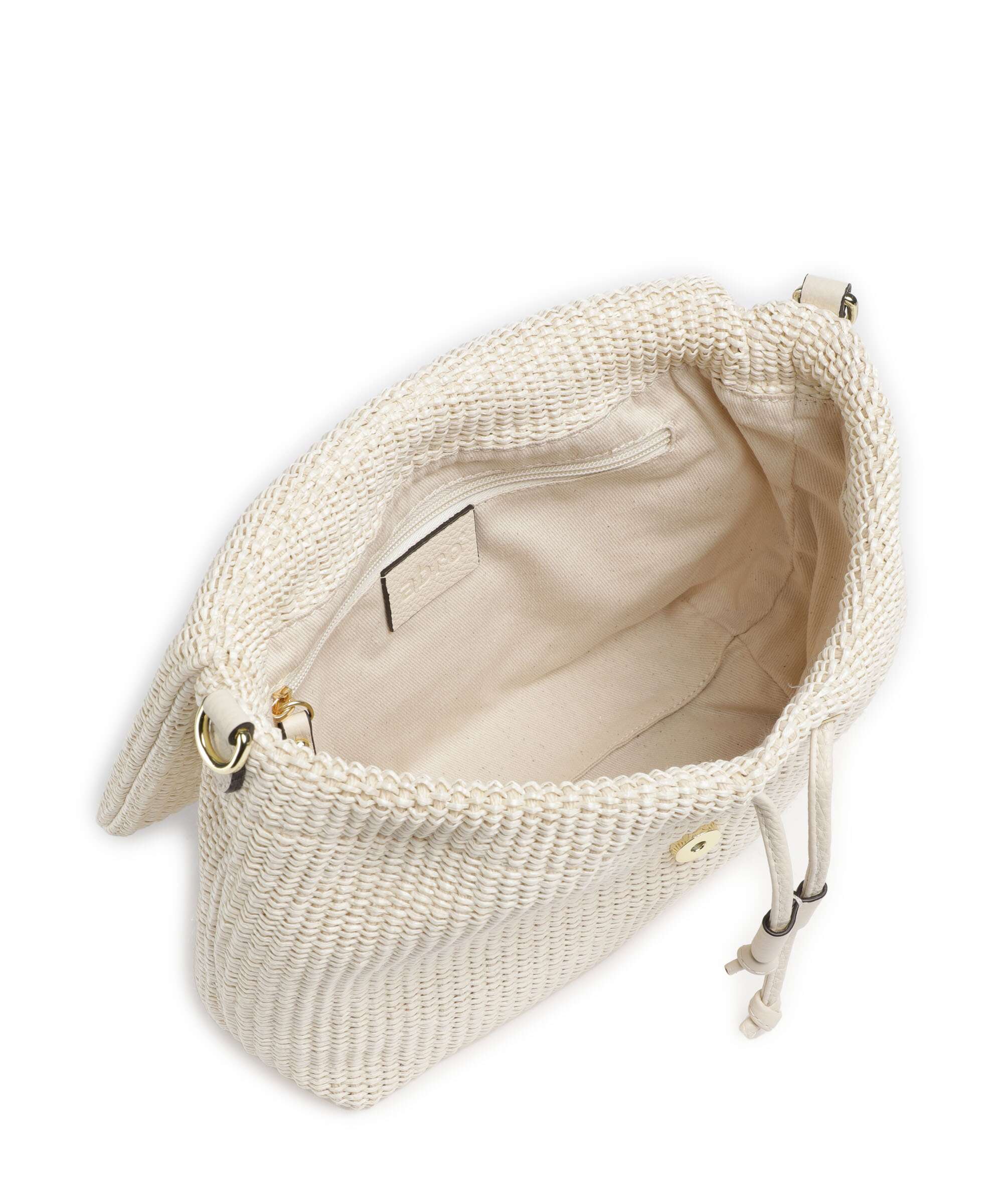 Abro Raffia Classica Temi Medium Torba na ramię beige - Image 6