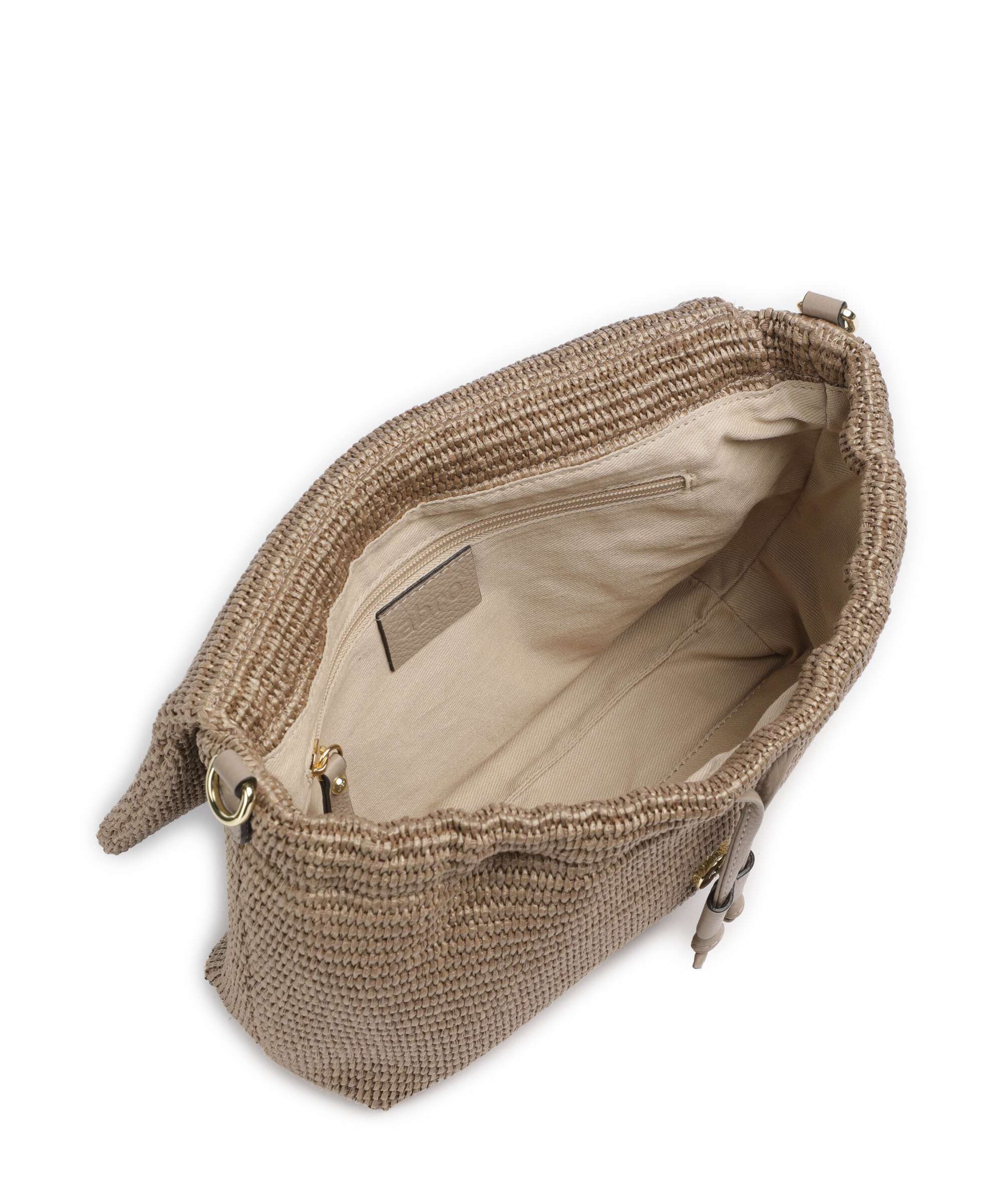 Abro Raffia Classica Temi Medium Torba na ramię siena - Image 6