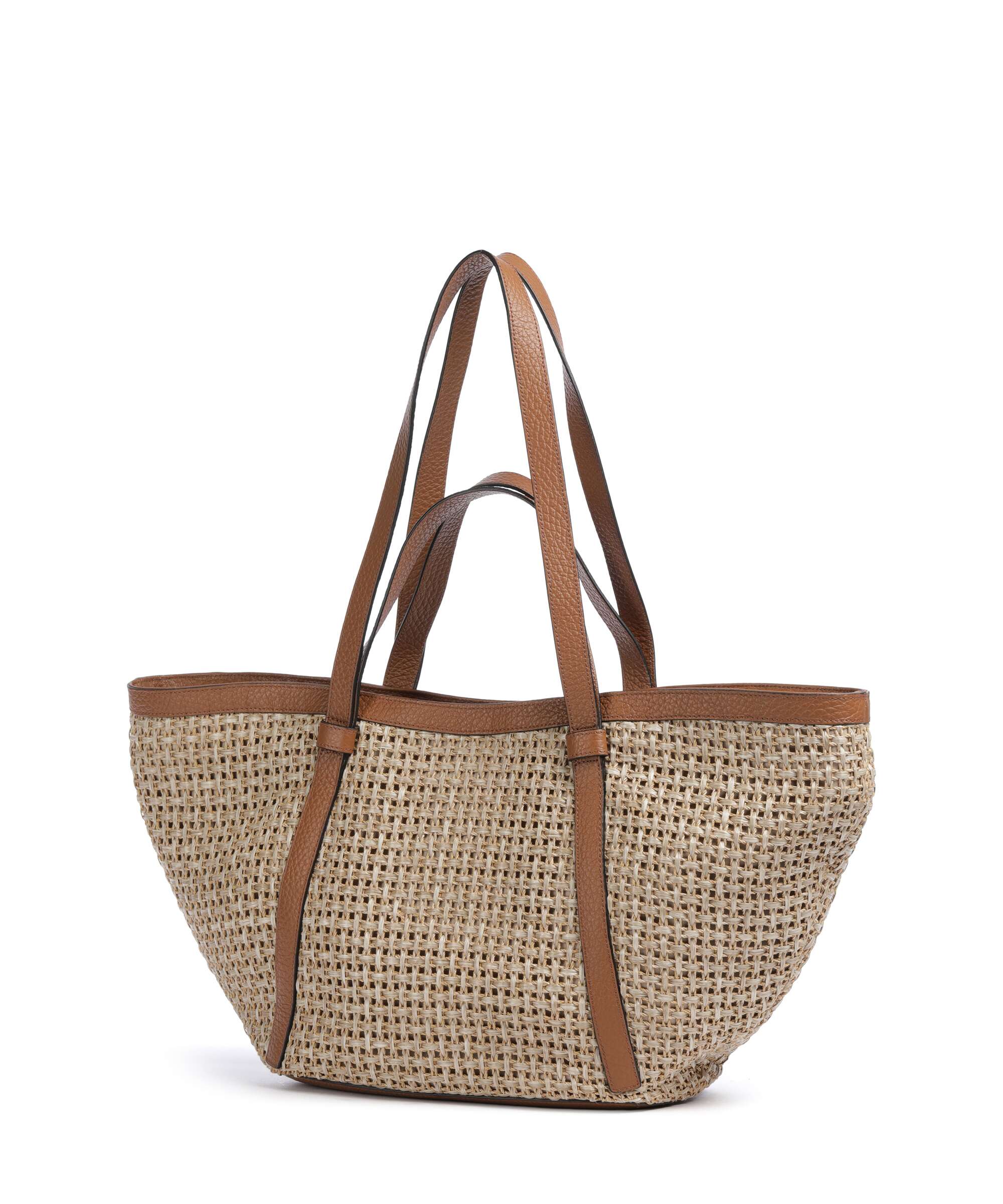 Abro Raffia Cordino Cosmo Large Torba na zakupy caramel/cognac - Image 2