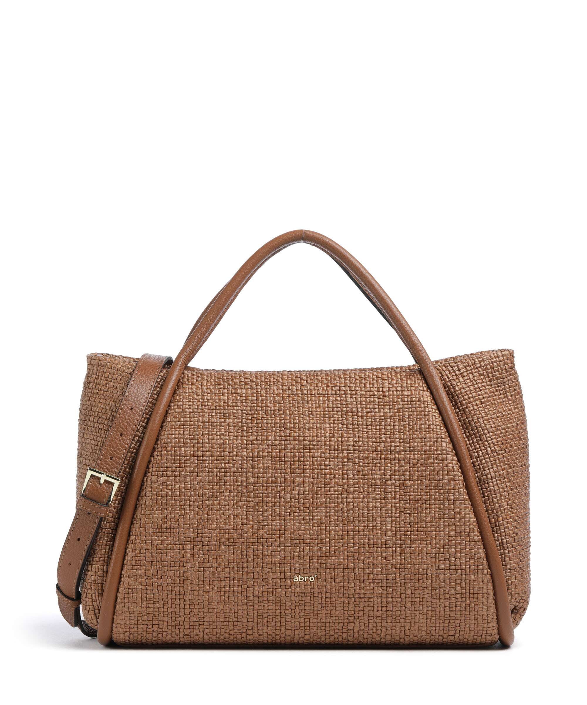 Abro Raffia Intreccio Willow Torebka caramel/cognac