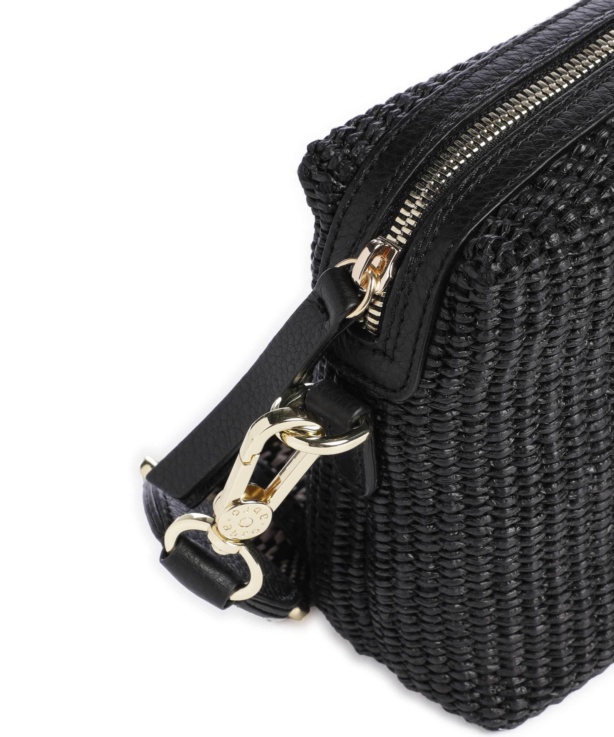 Abro Raffia Kaia Torba przez ramię black/gold - Image 4