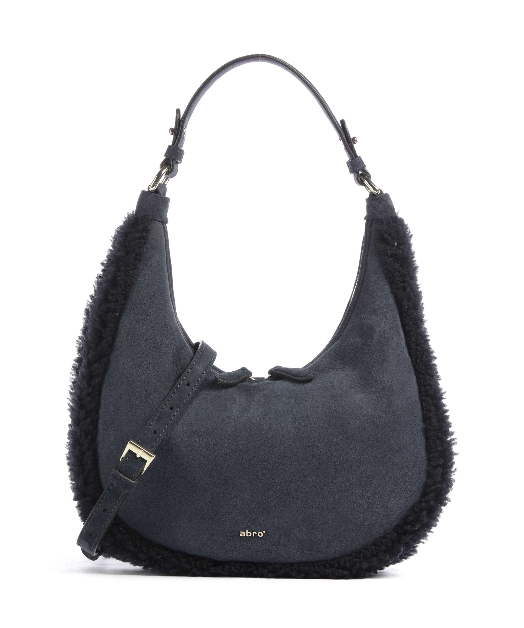 Abro Shearling Nana Mini Torba na ramię navy