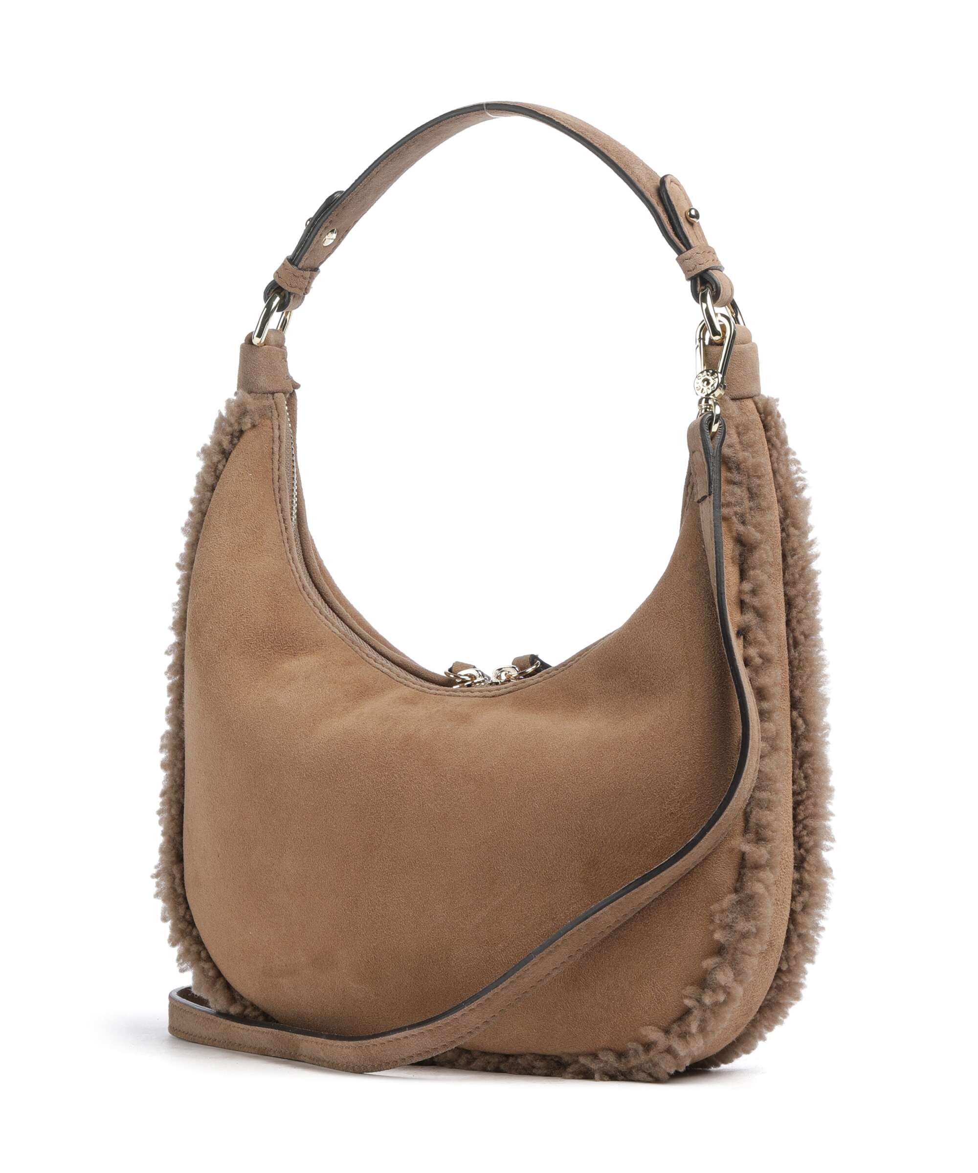 Abro Shearling Nana Mini Torba na ramię cappuccino - Image 2