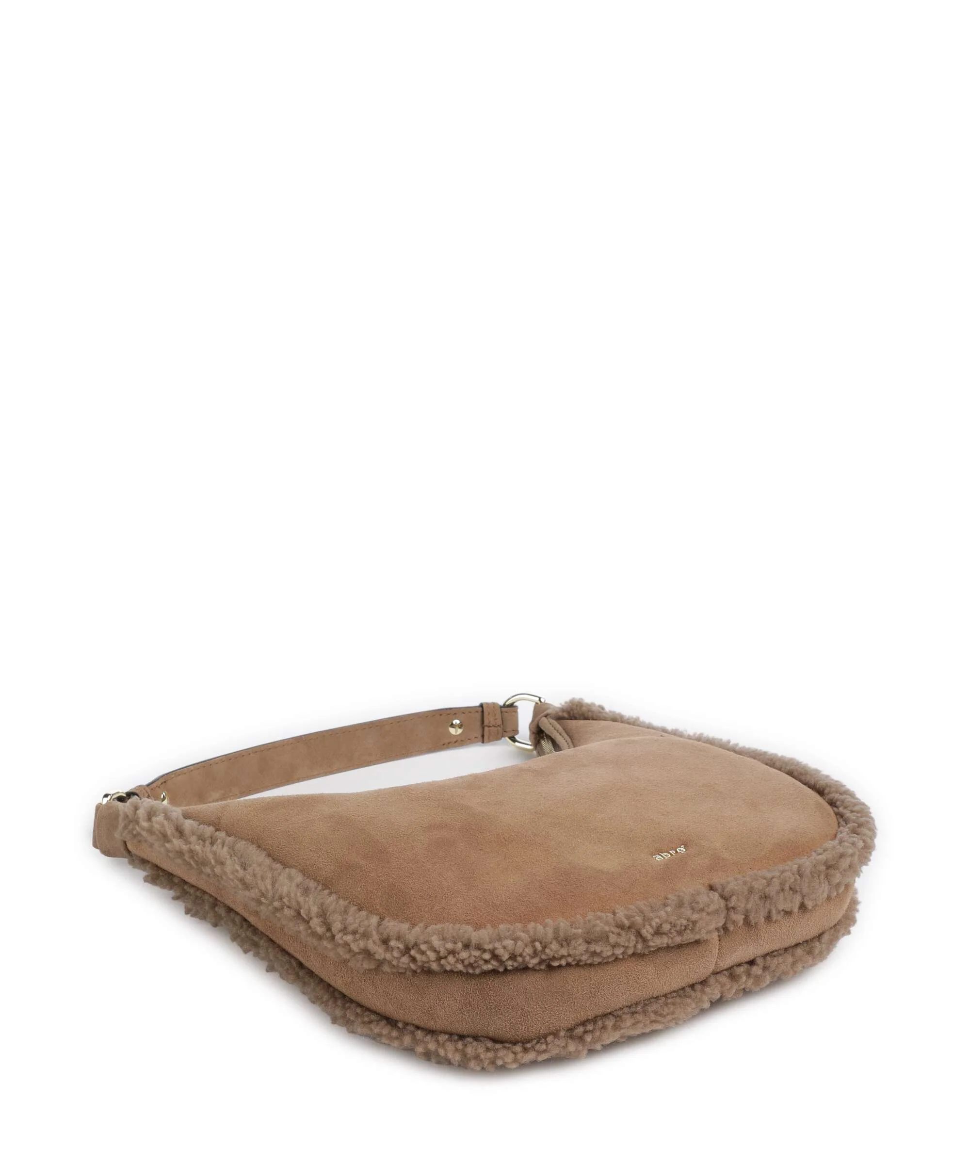 Abro Shearling Nana Mini Torba na ramię cappuccino - Image 4