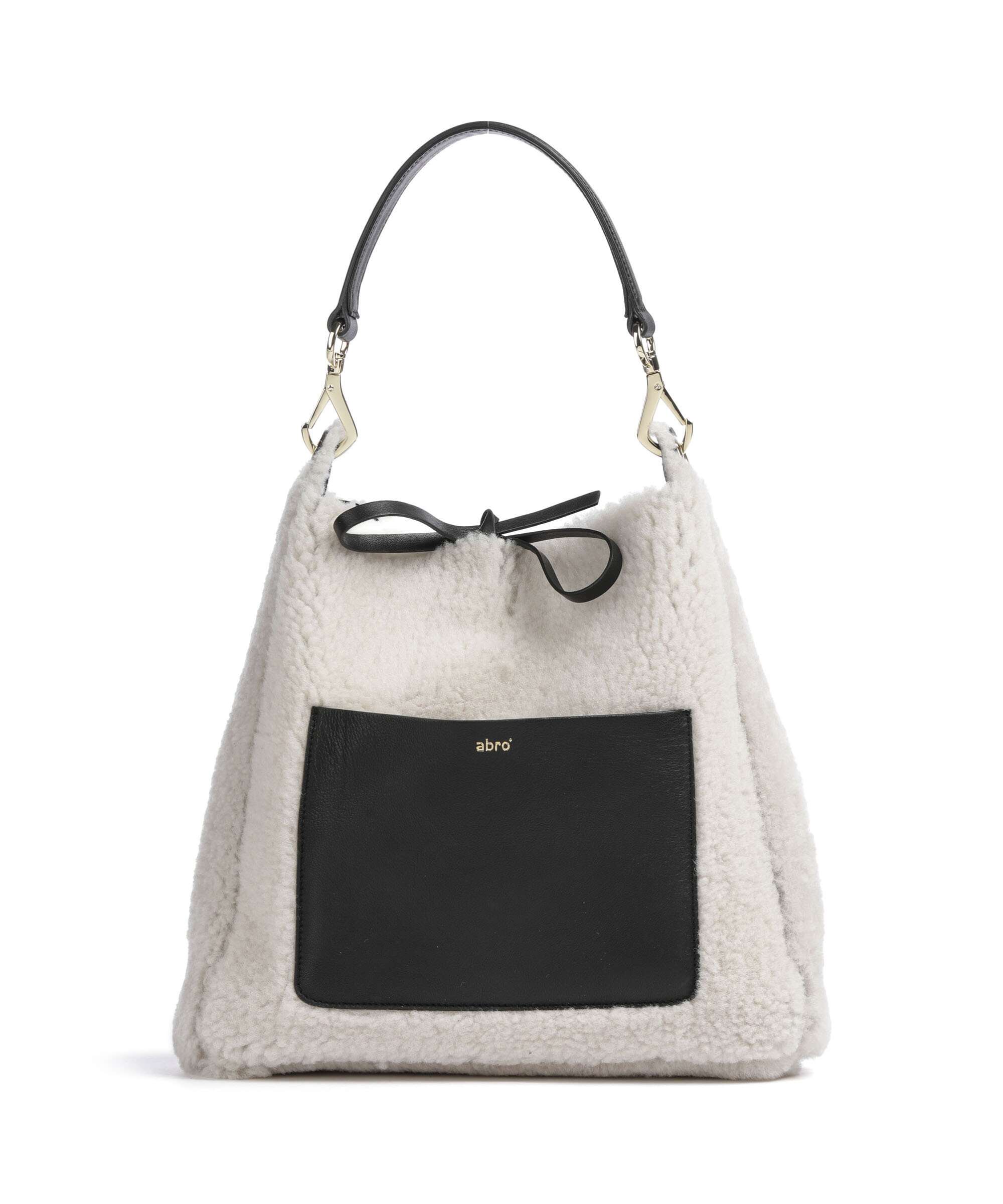 Abro Shearling Raquel Torebka worek black/white - Image 2