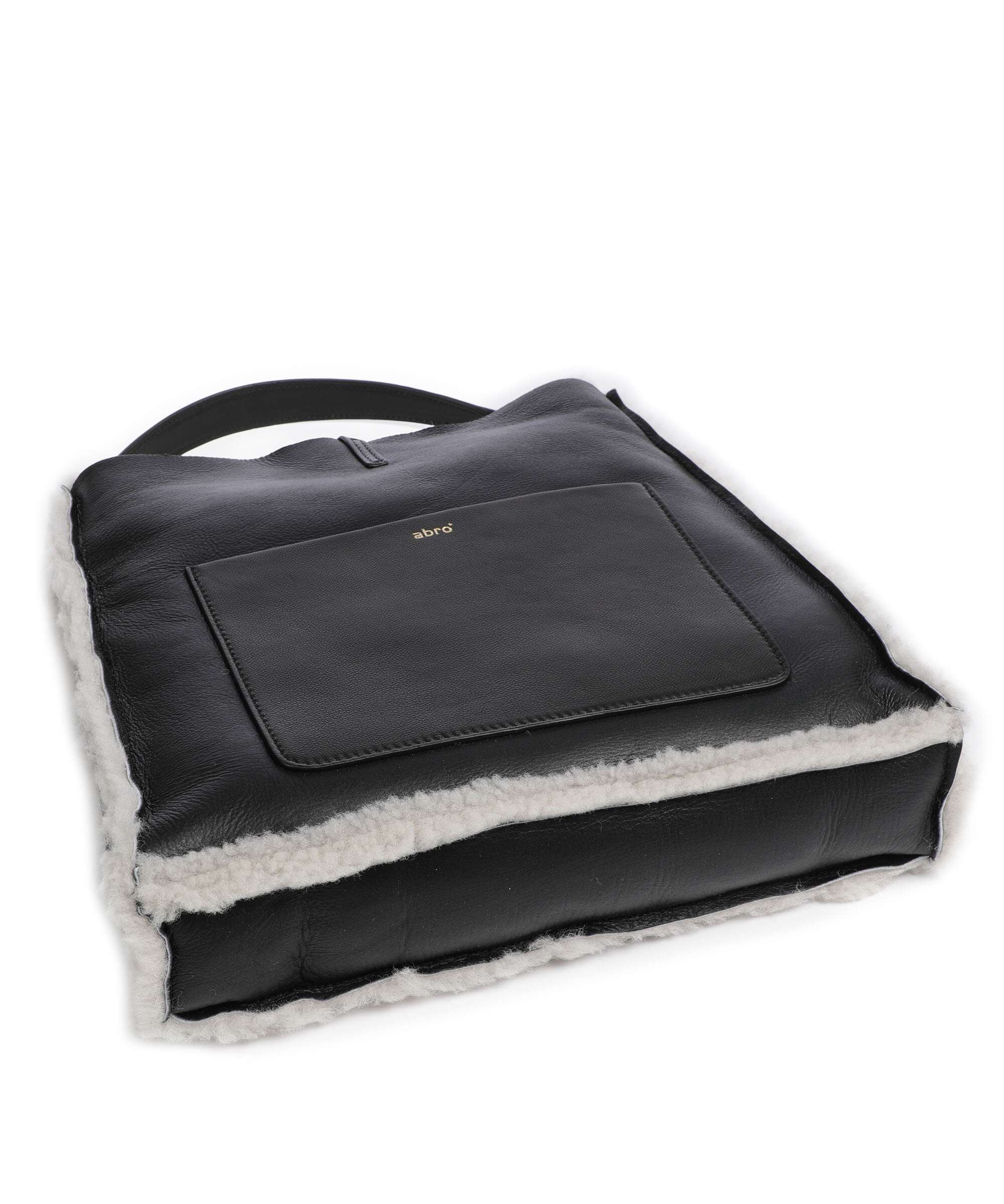 Abro Shearling Raquel Torebka worek black/white - Image 5