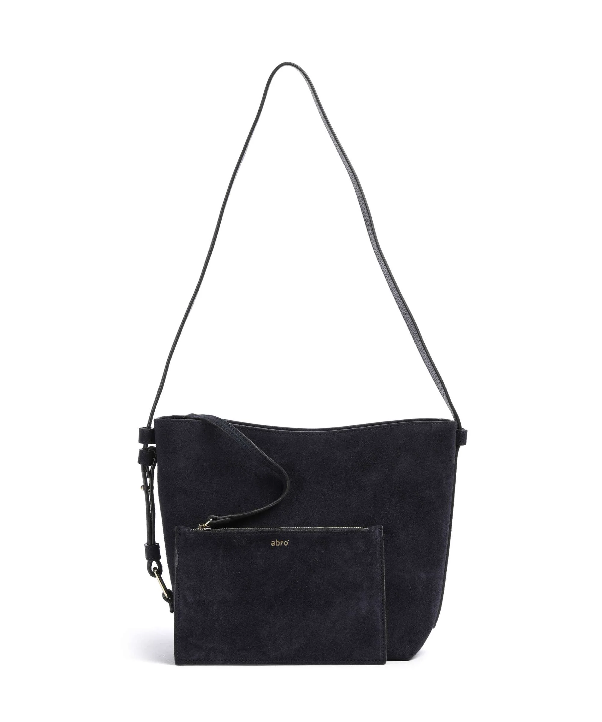 Abro Suede Cosmo Torebka worek navy - Image 2
