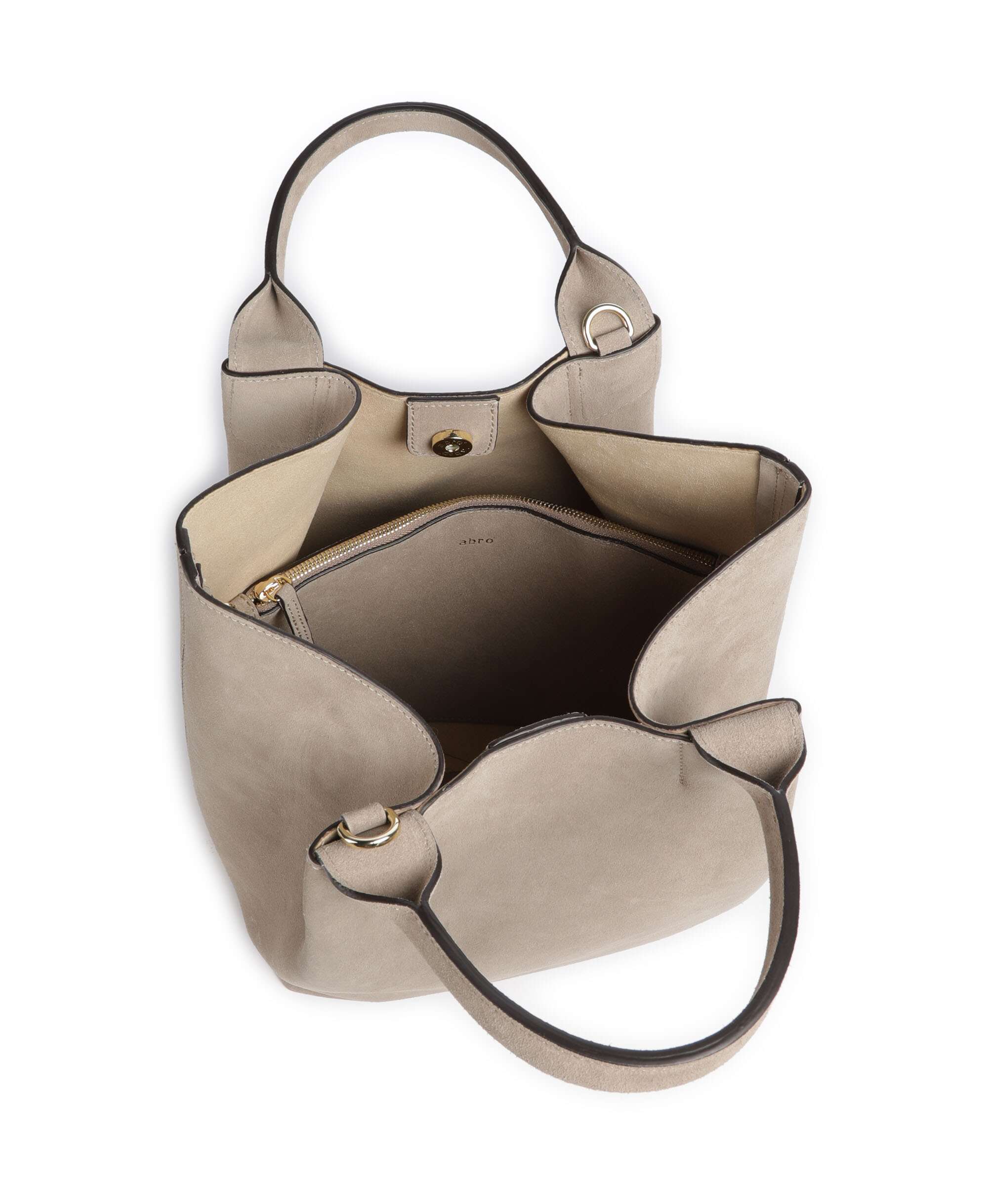Abro Suede Essential Medium Torebka siena - Image 6