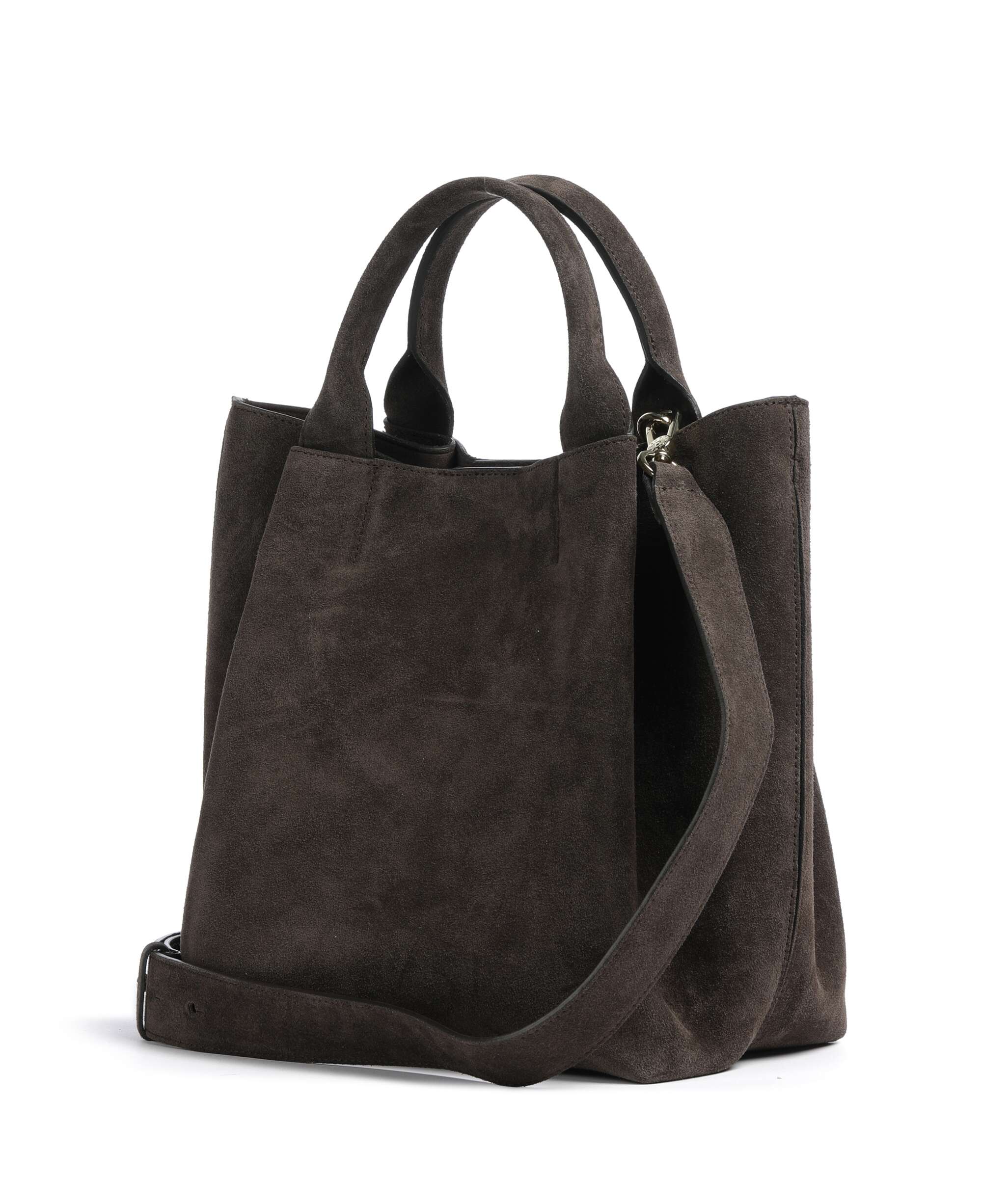 Abro Suede Essential Medium Torebka dark brown - Image 4