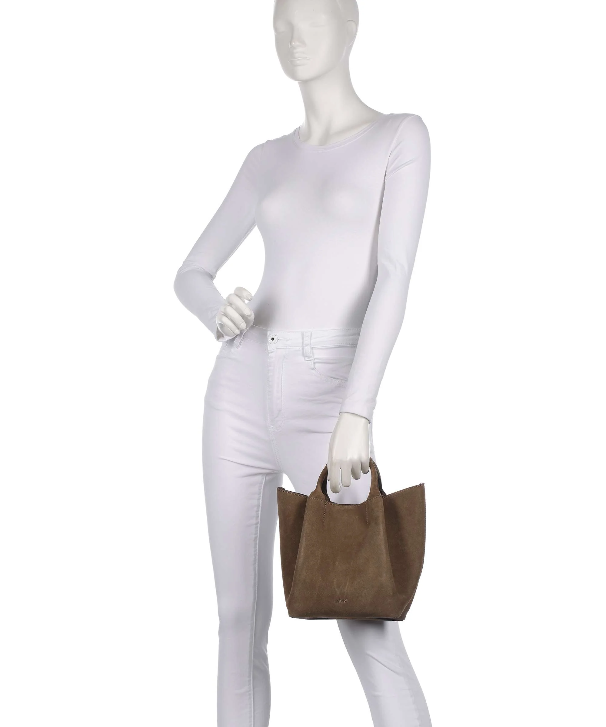Abro Suede Essential Small Torebka khaki - Image 3