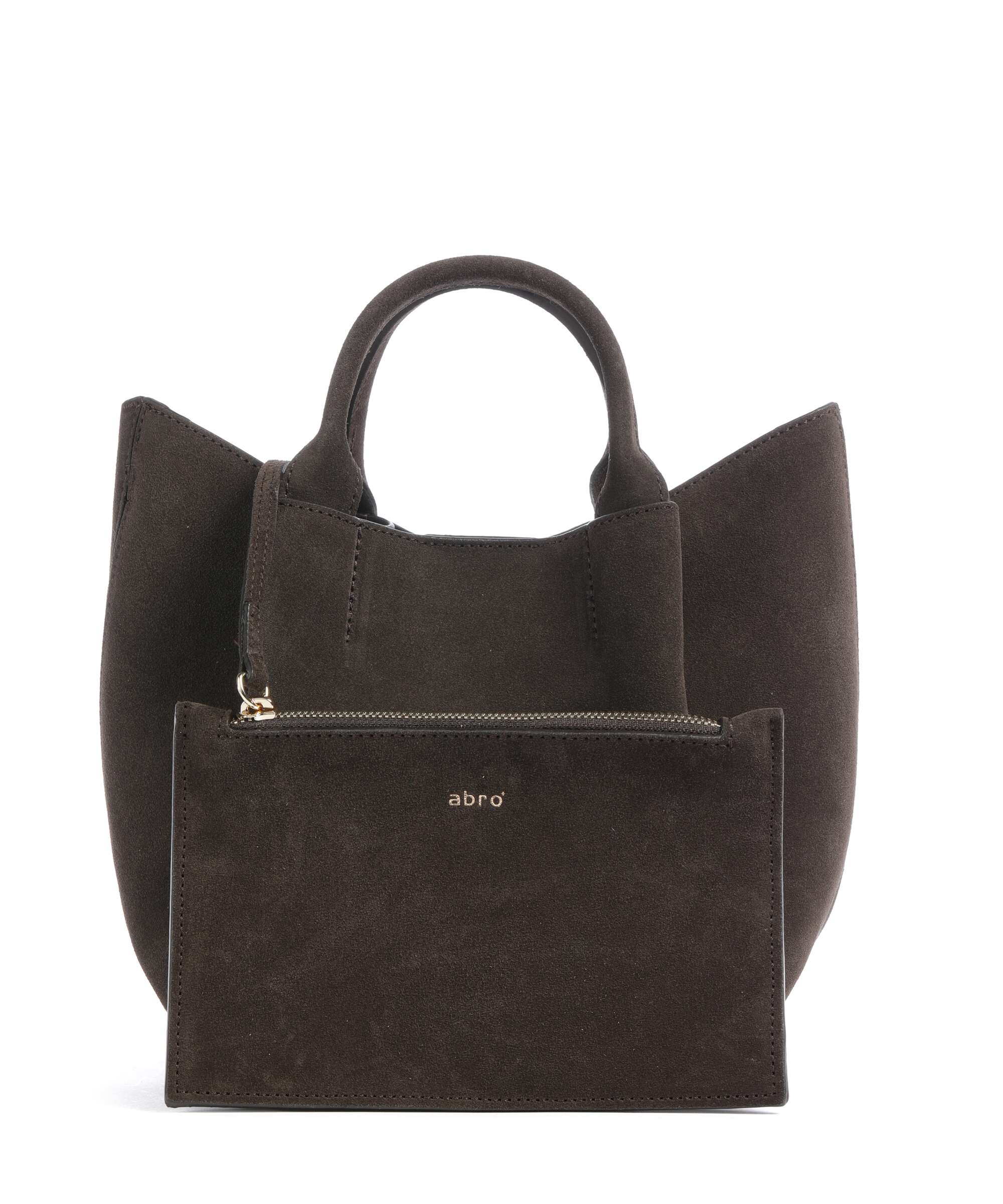 Abro Suede Essential Small Torebka dark brown - Image 2