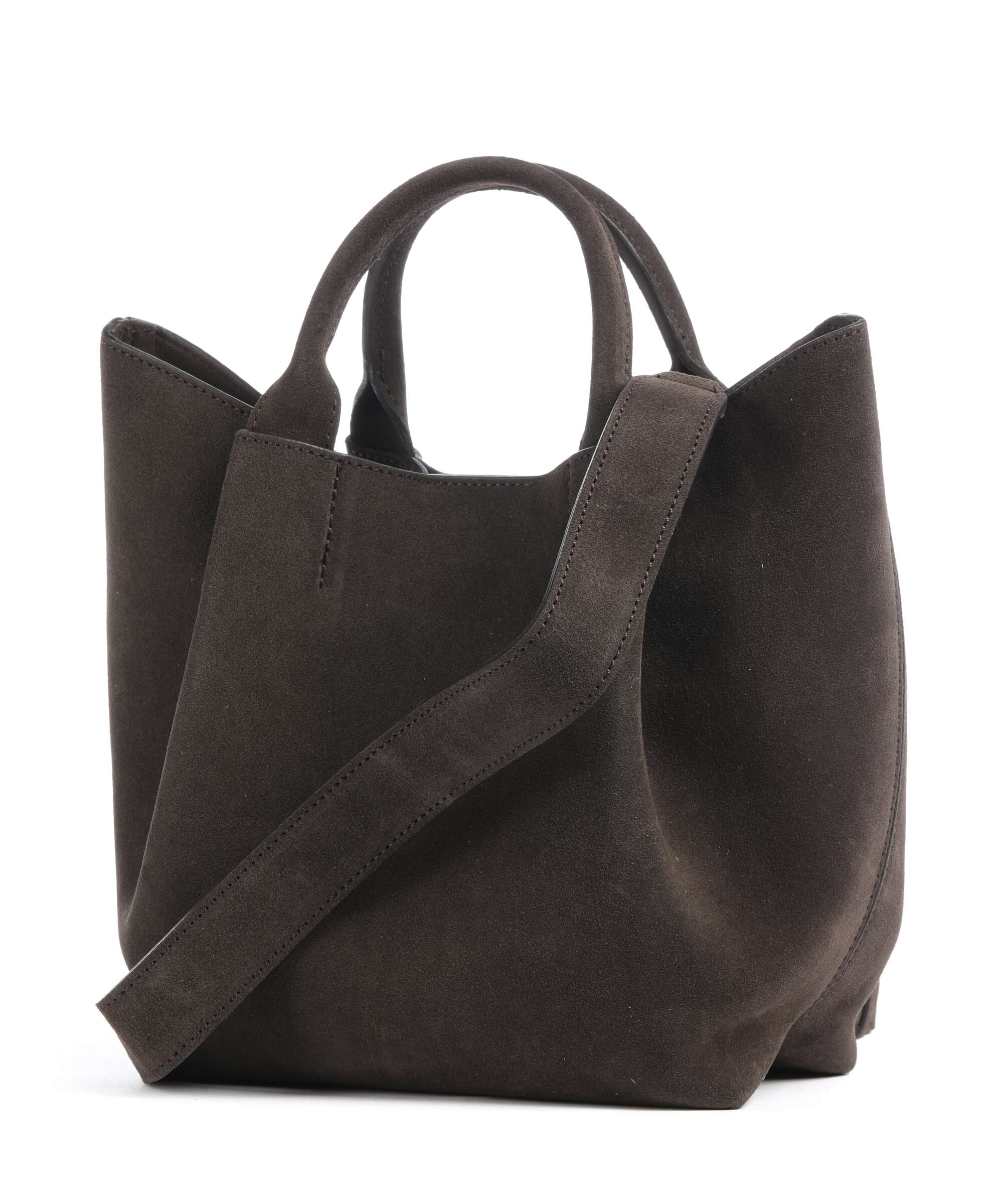 Abro Suede Essential Small Torebka dark brown - Image 4