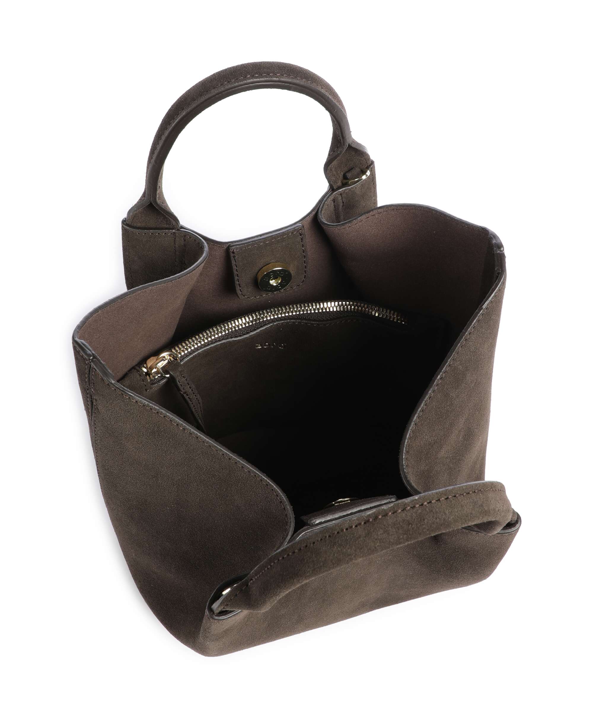 Abro Suede Essential Small Torebka dark brown - Image 6