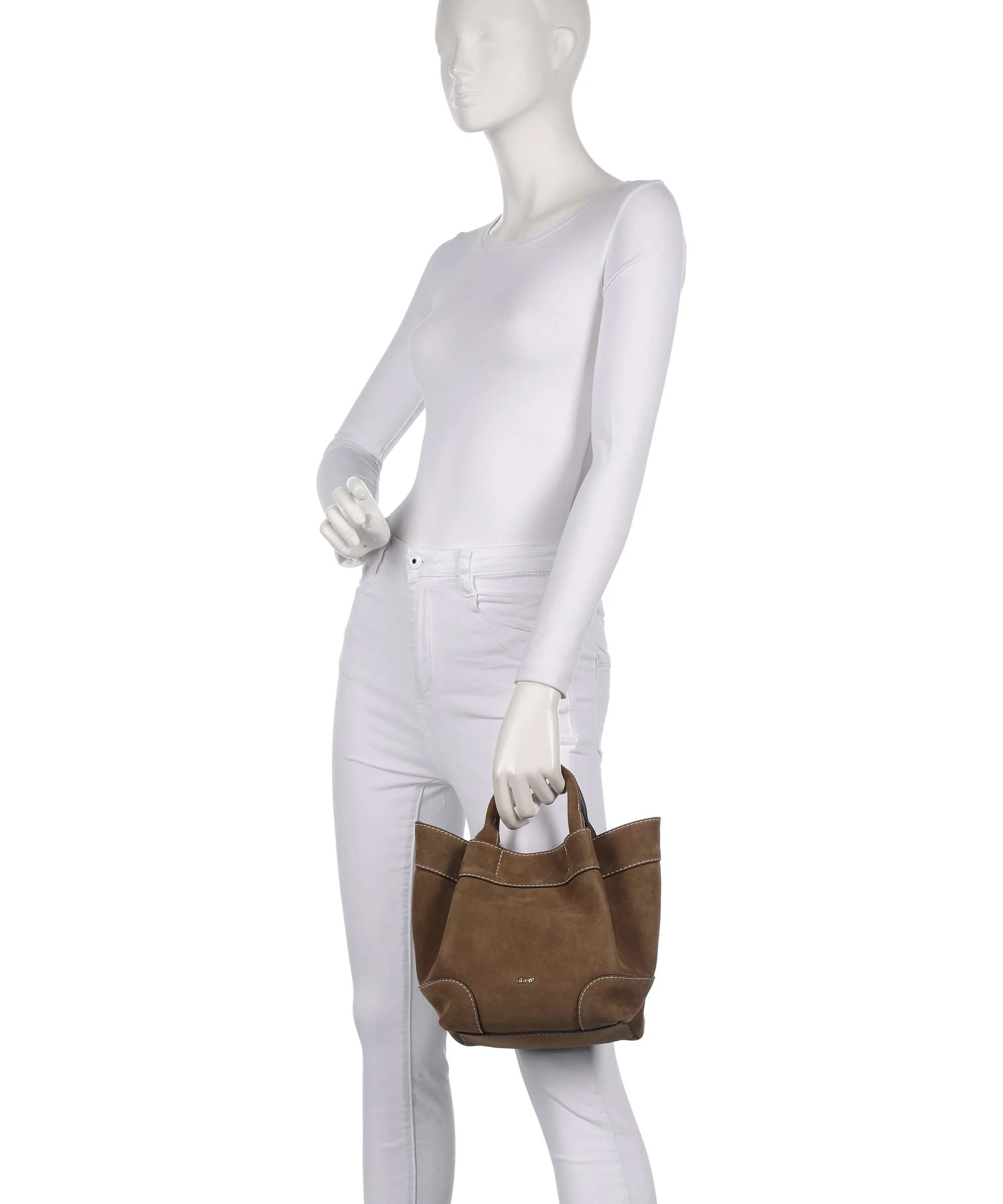 Abro Suede Essential Small Torebka khaki - Image 3