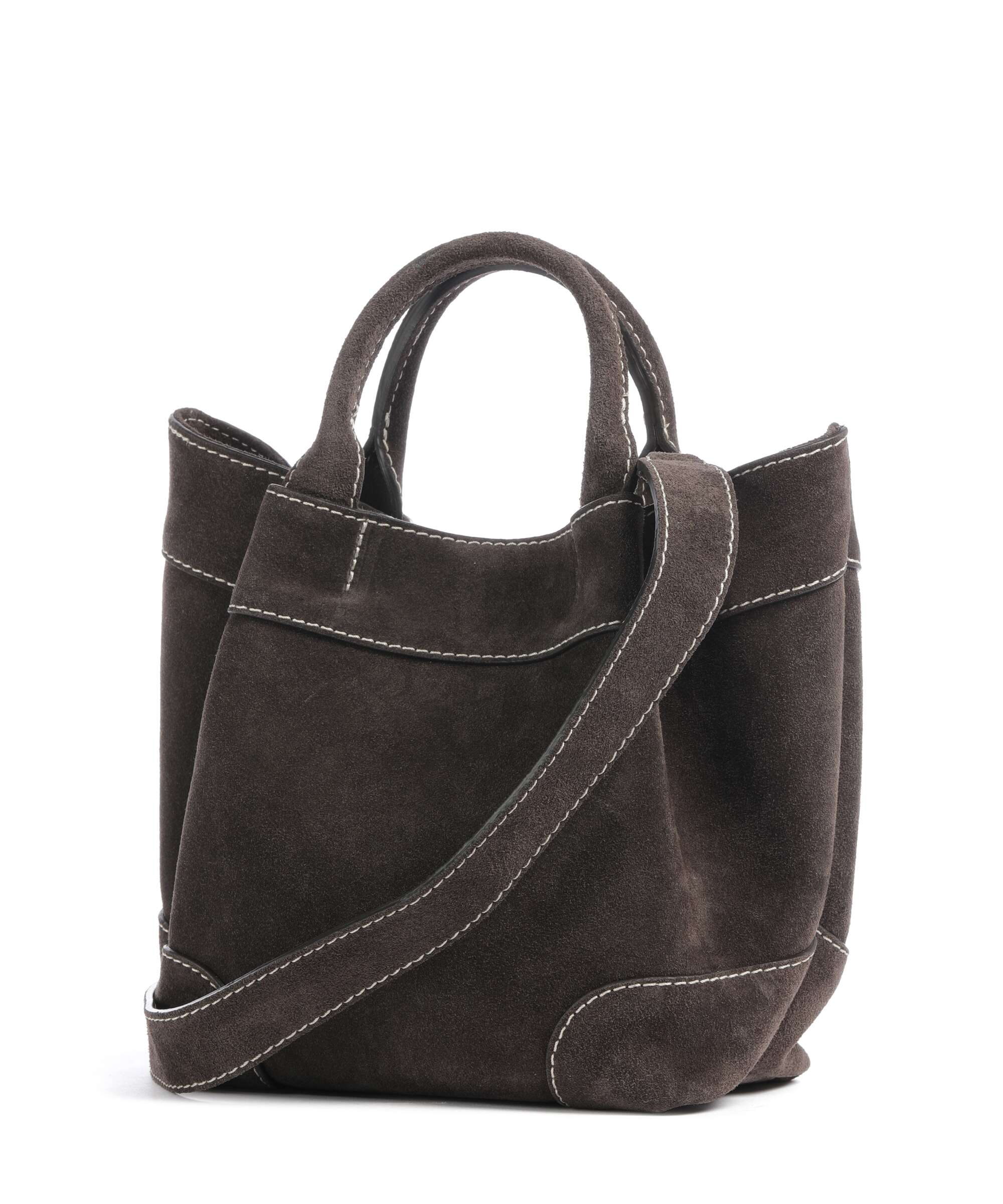 Abro Suede Essential Small Torebka dark brown - Image 2