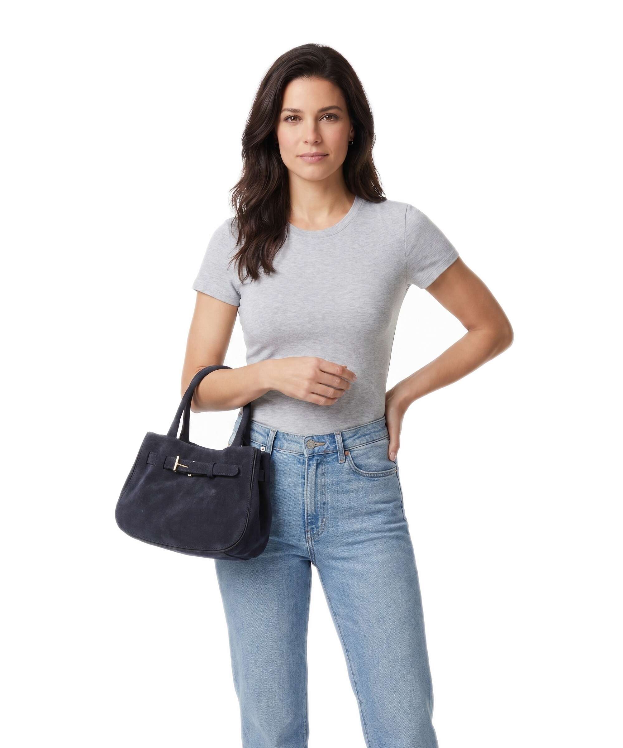 Abro Suede Jill Torebka navy - Image 3
