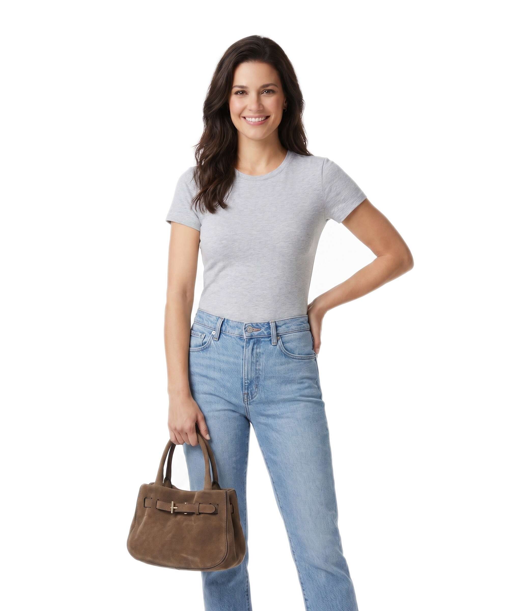 Abro Suede Jill Torebka khaki - Image 3