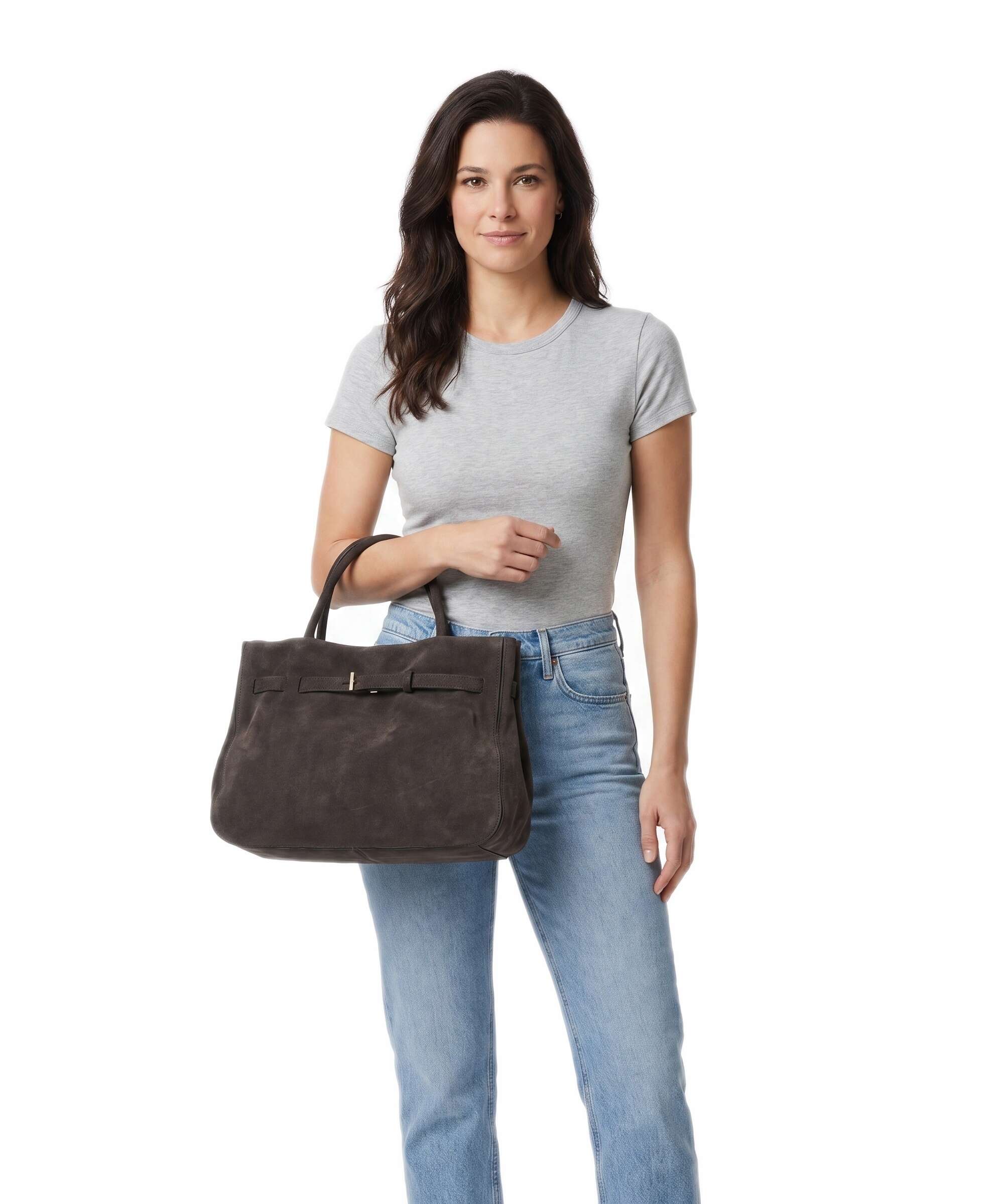 Abro Suede Jill Torebka dark brown - Image 3