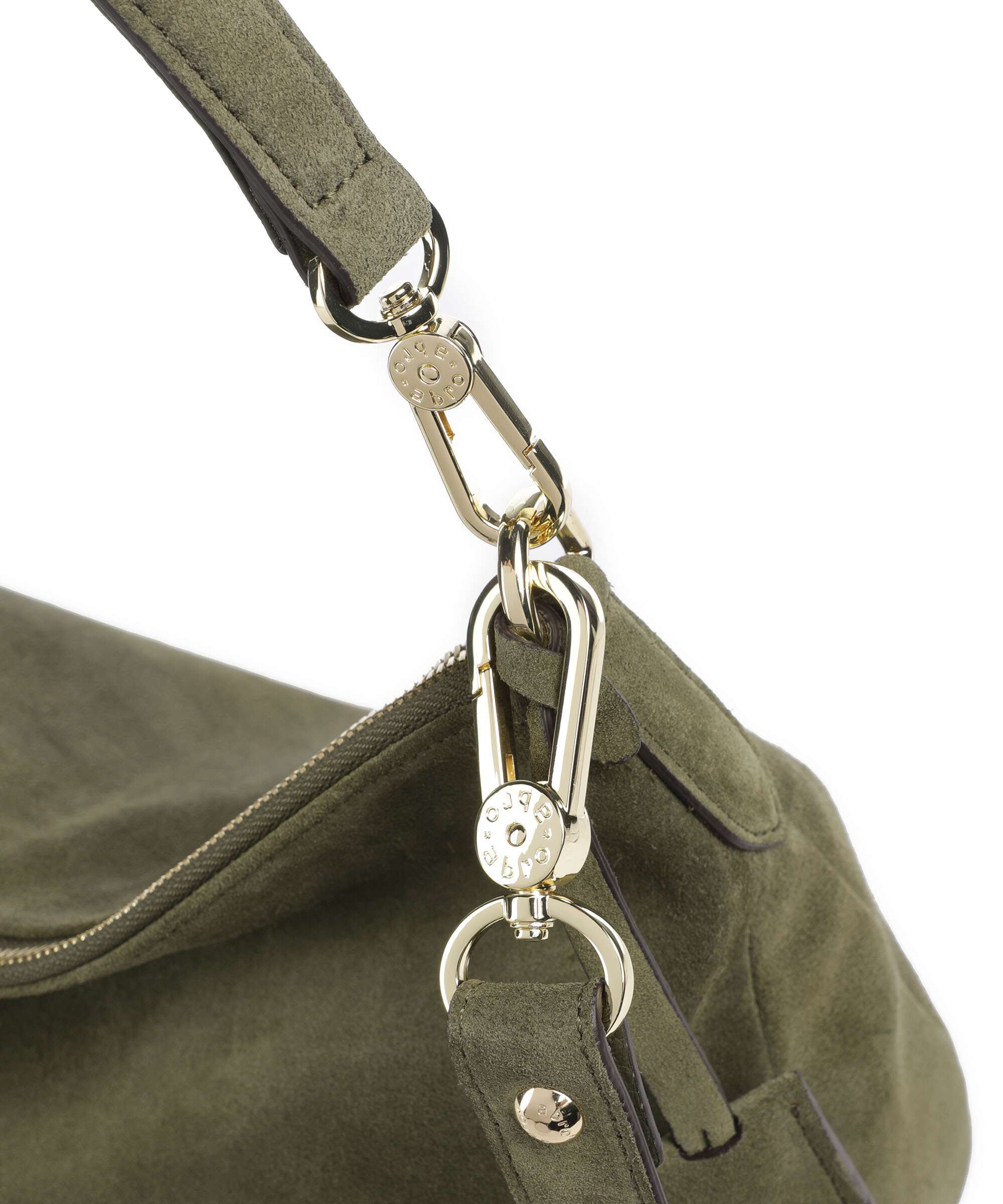 Abro Suede Juna Small Torebka worek oliv - Image 4