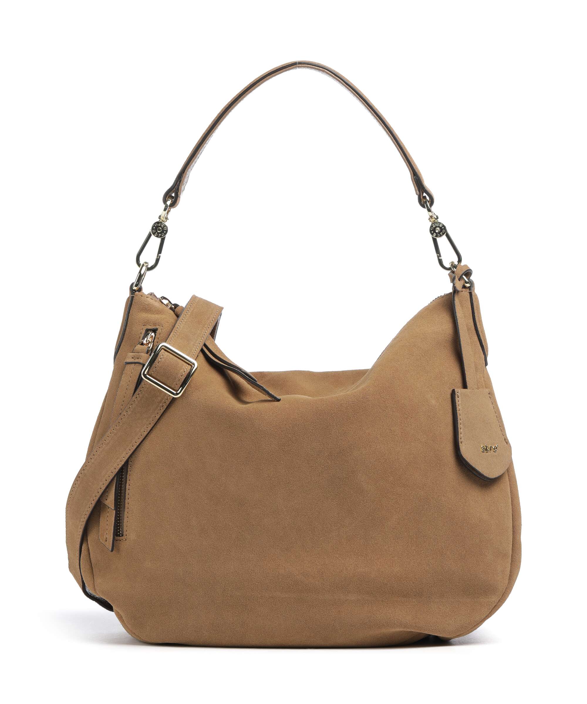 Abro Suede Juna Small Torebka worek cappuccino