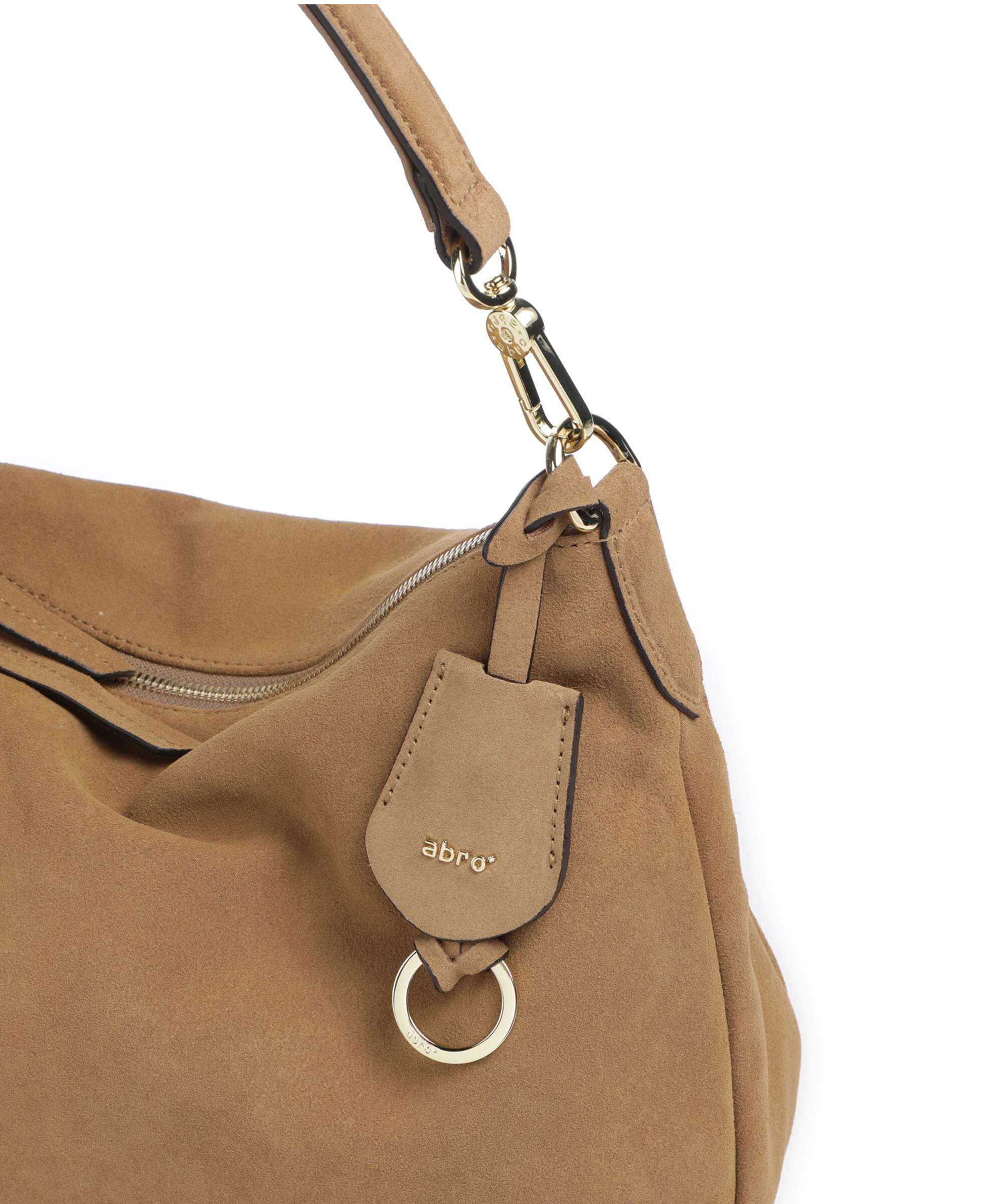 Abro Suede Juna Small Torebka worek cappuccino - Image 4