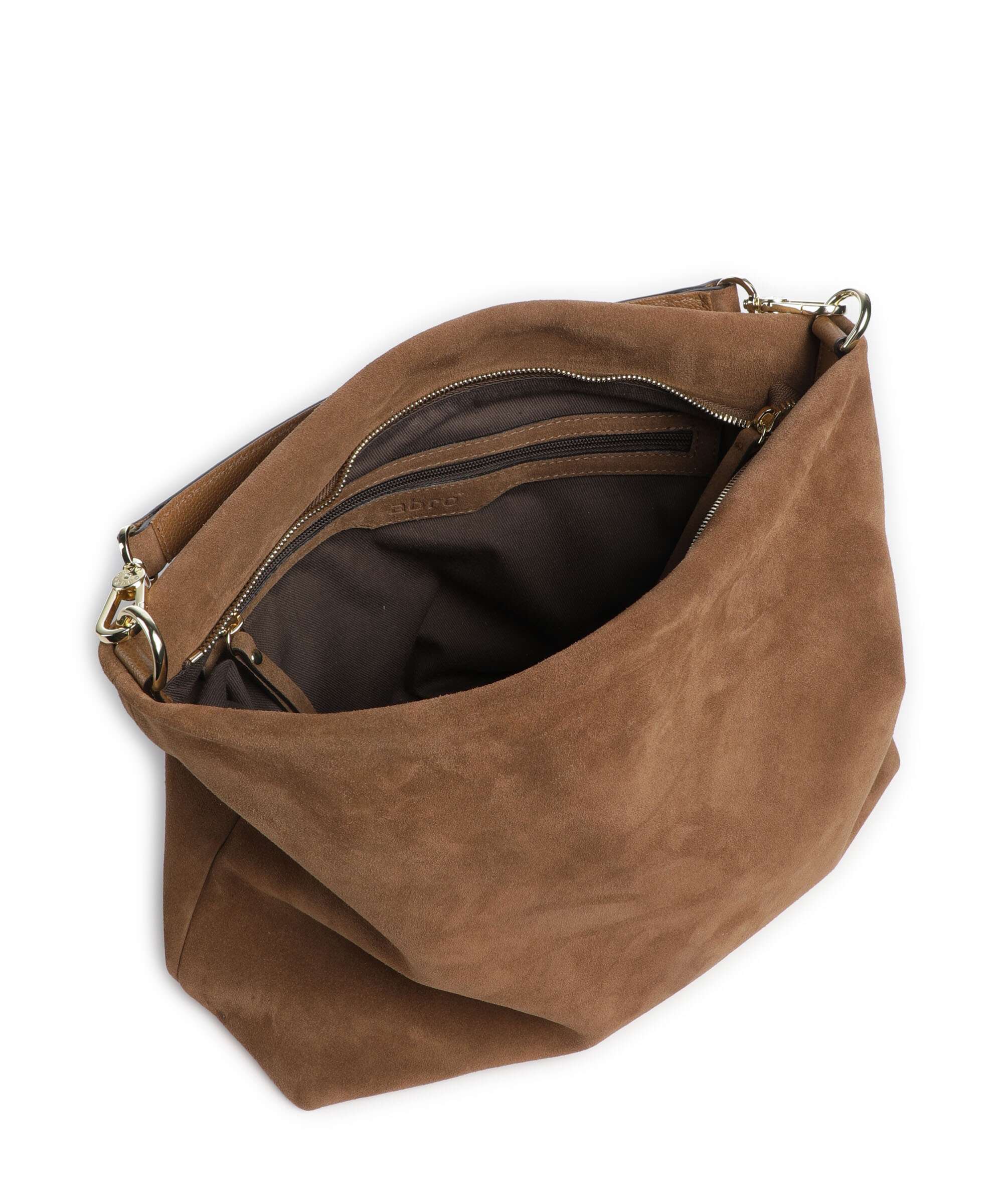 Abro Suede Kaia Torebka worek camel - Image 6