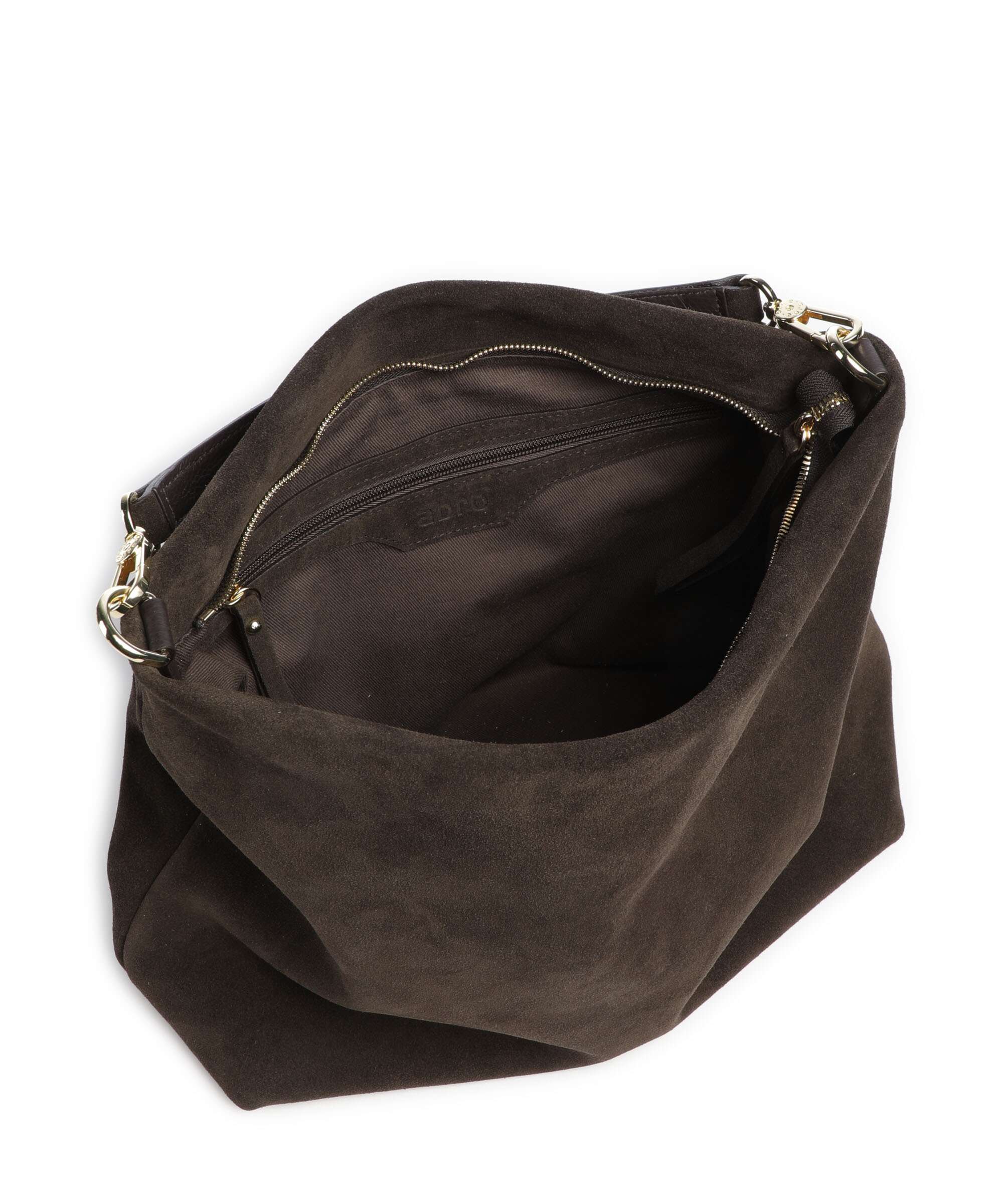 Abro Suede Kaia Torebka worek dark brown - Image 6