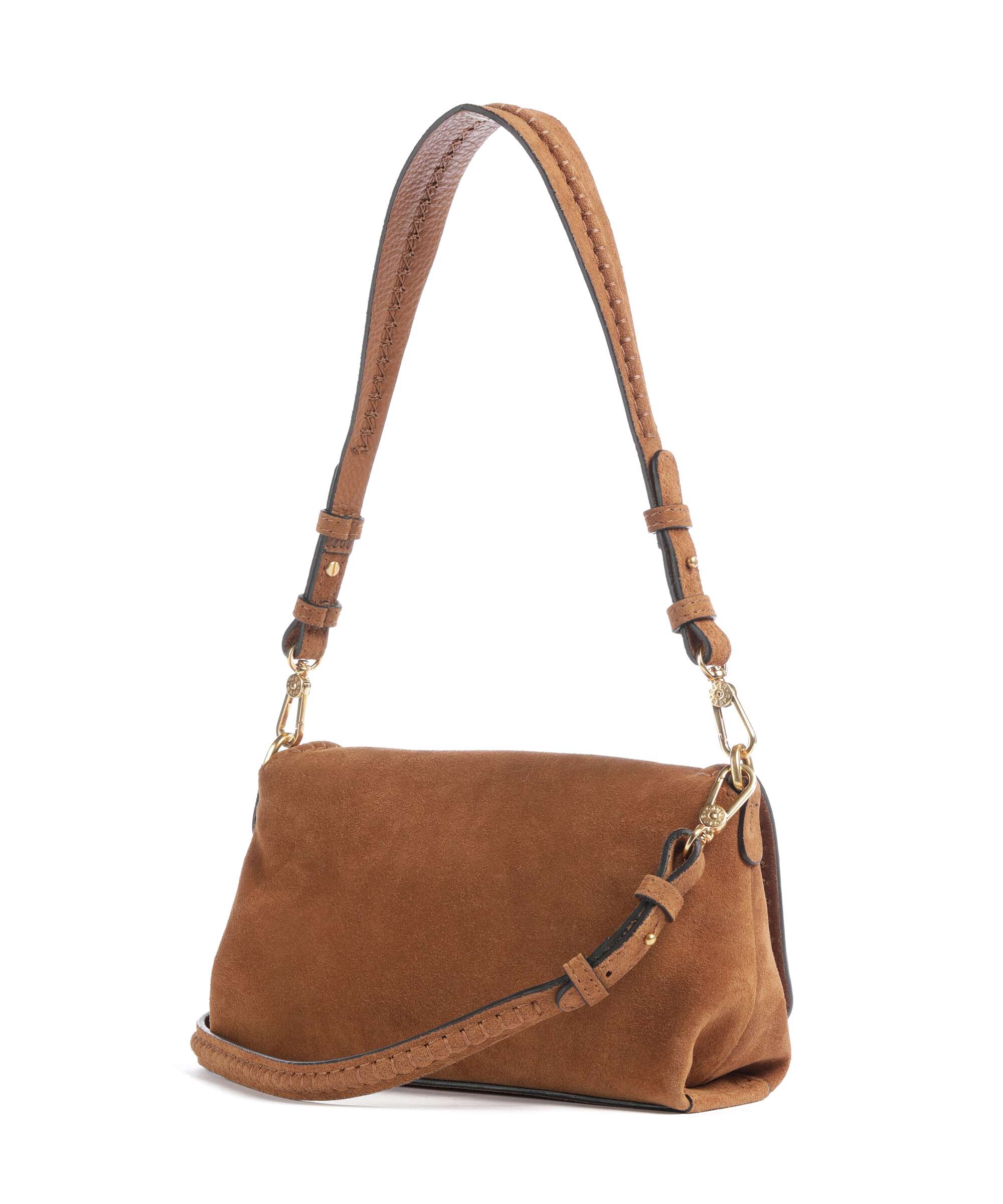 Abro Suede Signature Torba na ramię cuoio - Image 2