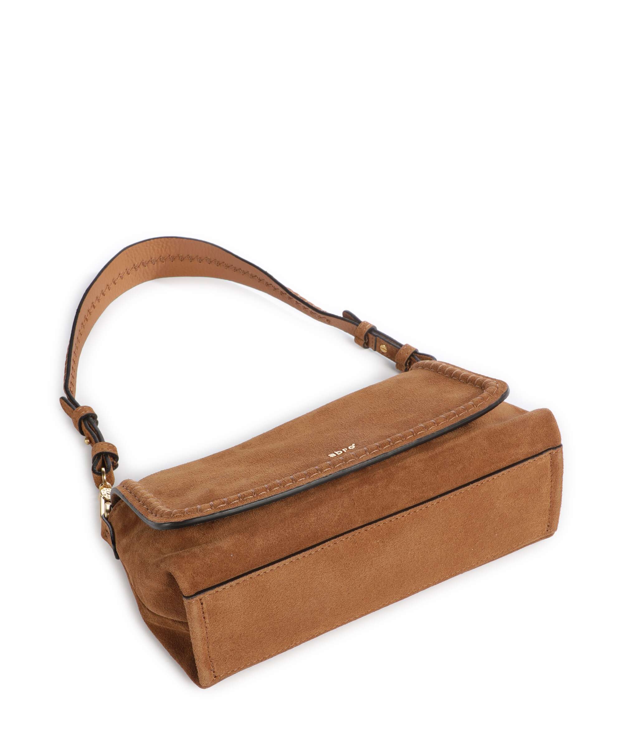 Abro Suede Signature Torba na ramię cuoio - Image 4