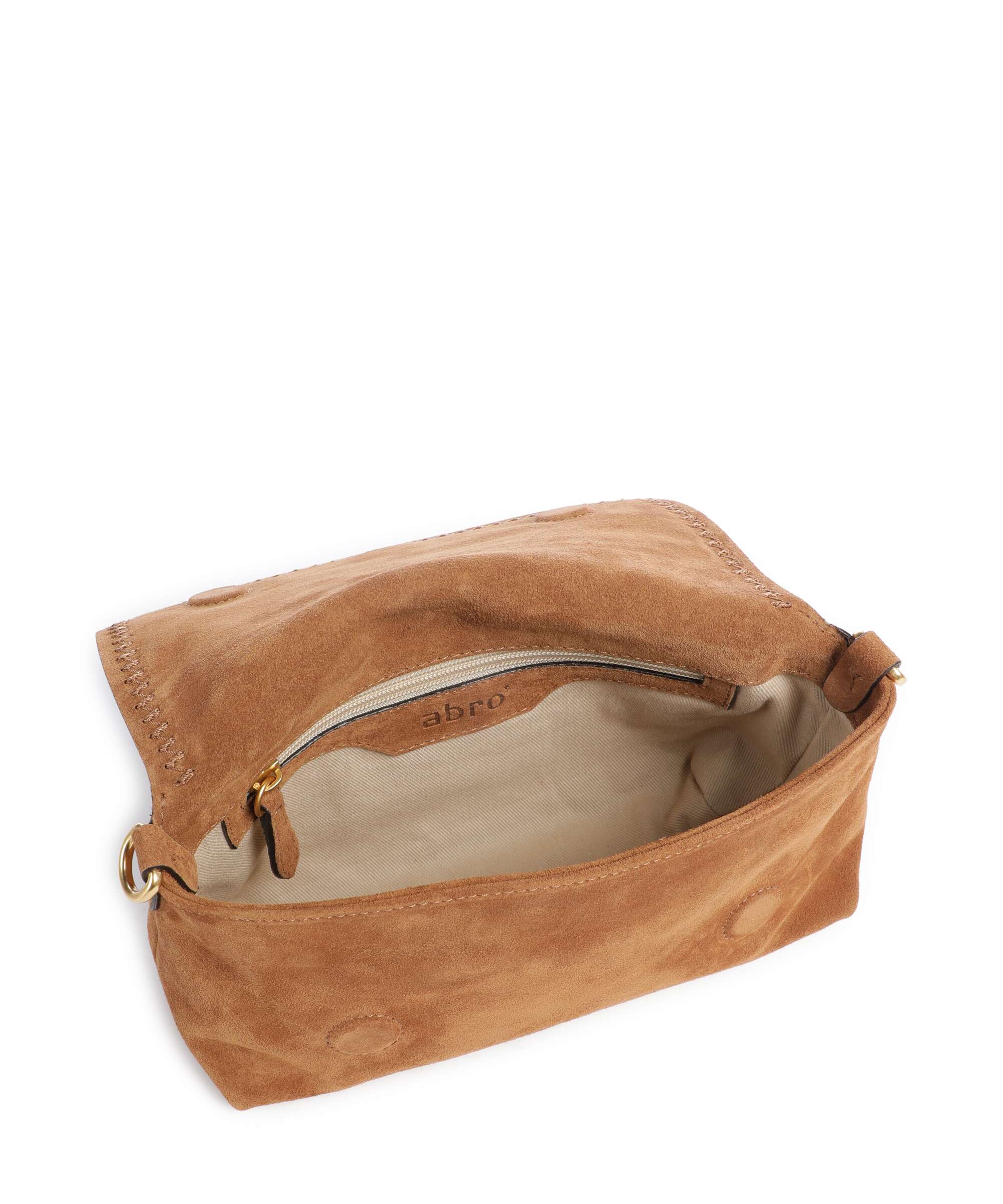 Abro Suede Signature Torba na ramię cuoio - Image 5