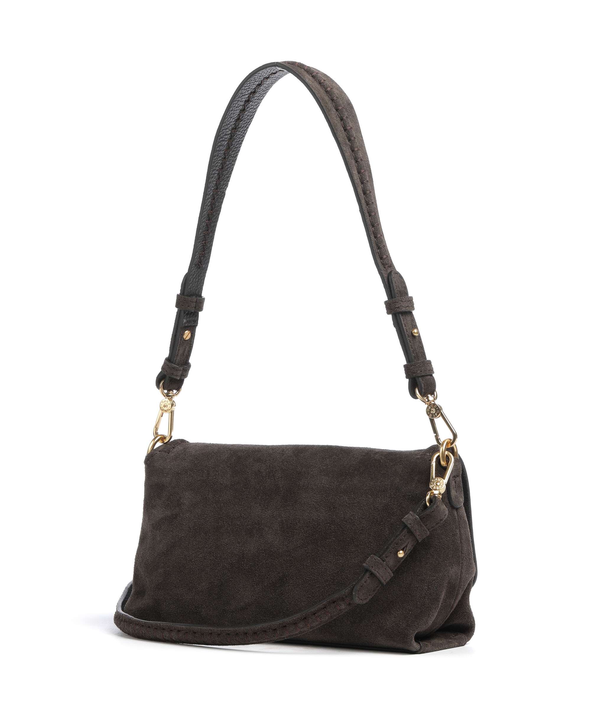 Abro Suede Signature Torba na ramię dark brown - Image 2