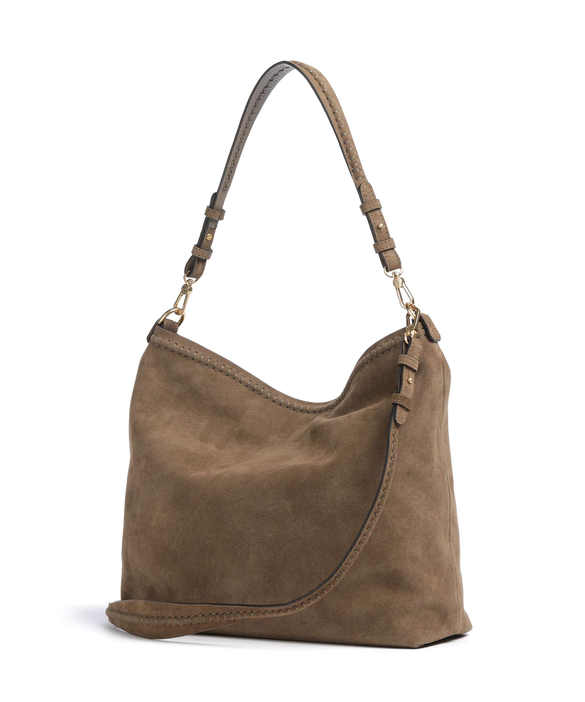 Abro Suede Signature Torebka worek khaki - Image 2