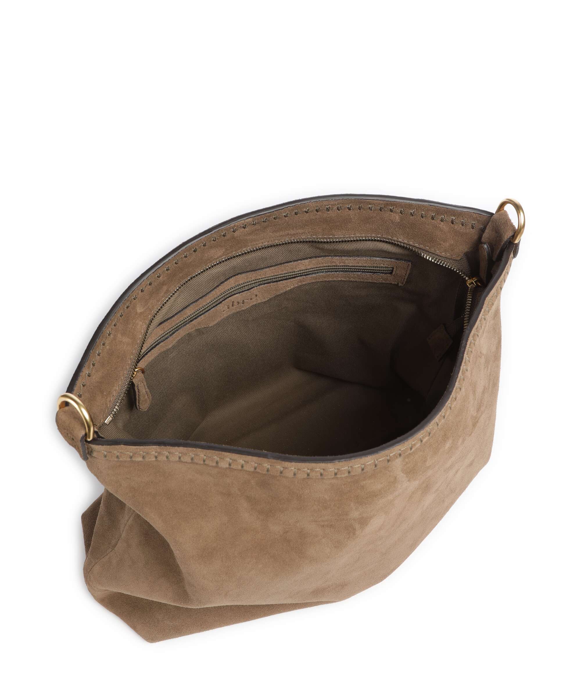 Abro Suede Signature Torebka worek khaki - Image 6