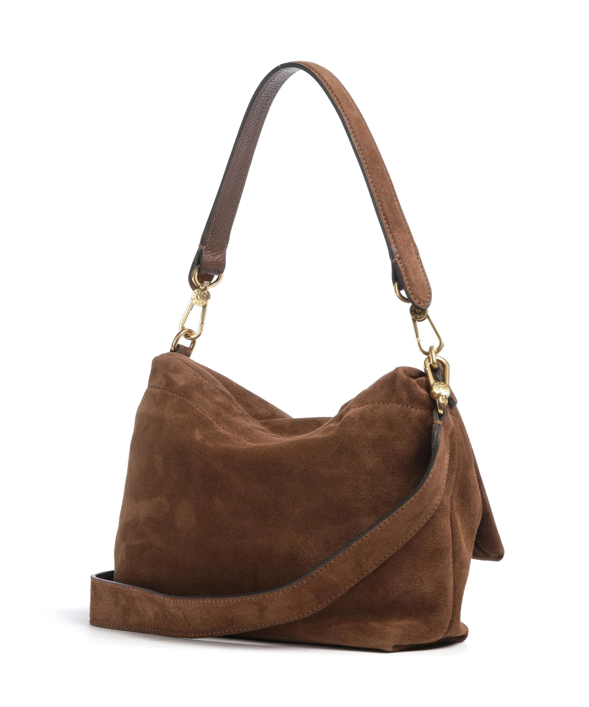 Abro Suede Temi Medium Torba na ramię wood - Image 2