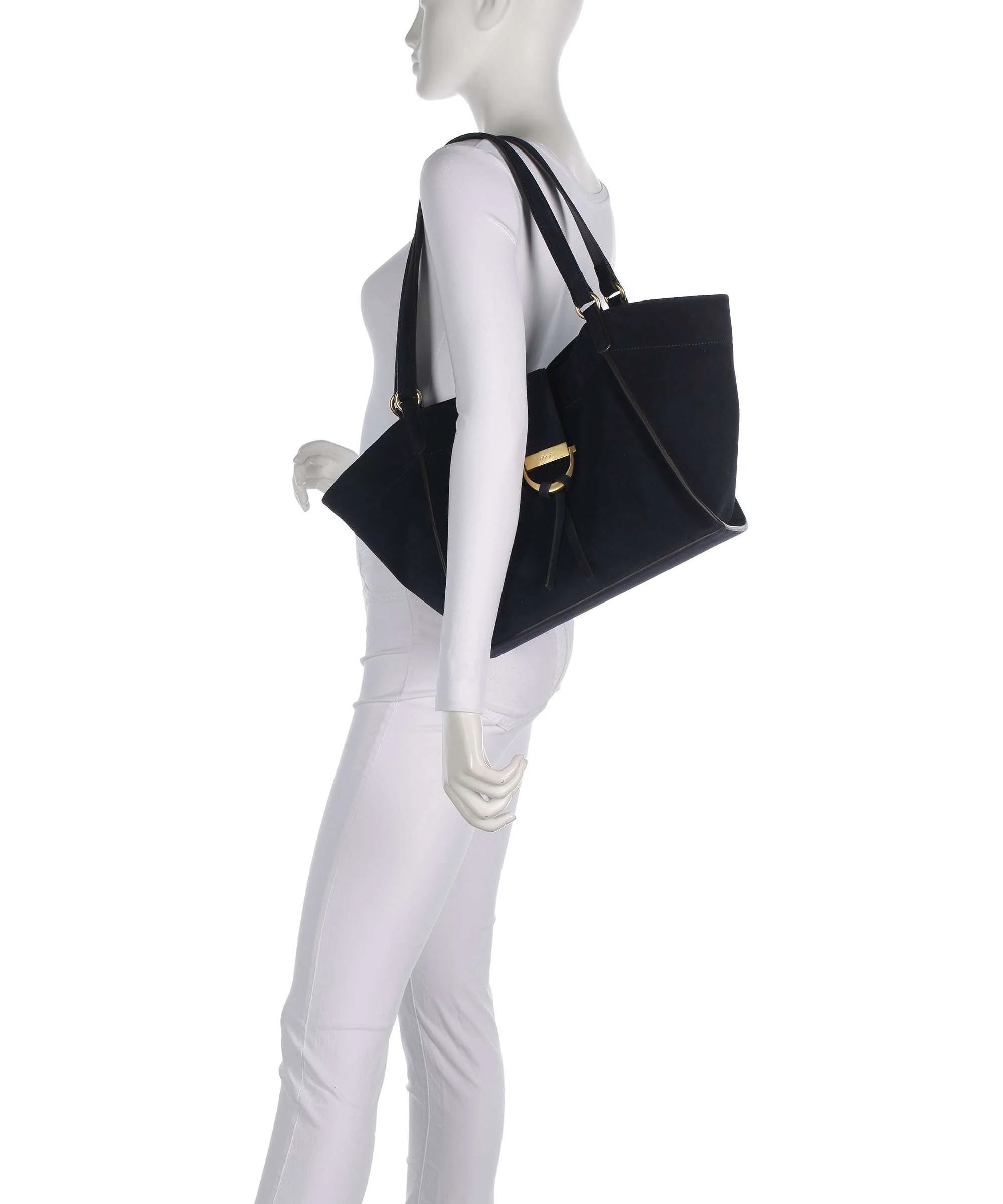 Abro Suede Temi Torba na zakupy navy - Image 3