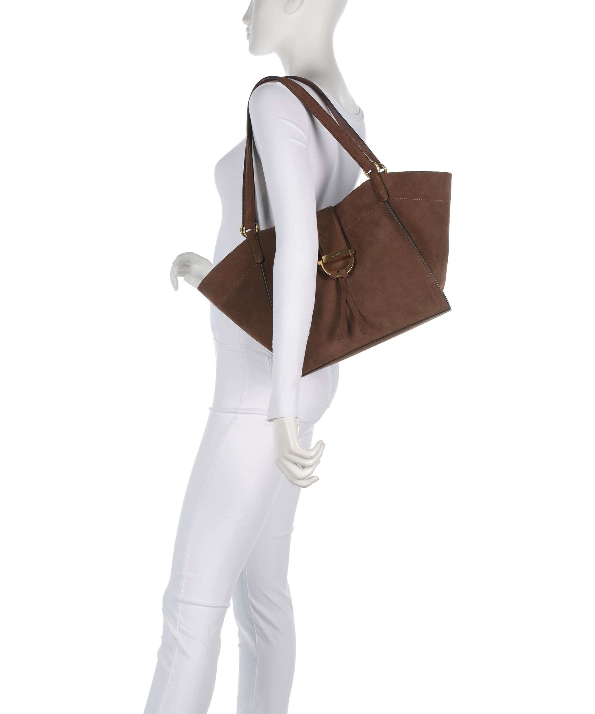 Abro Suede Temi Torba na zakupy wood - Image 3