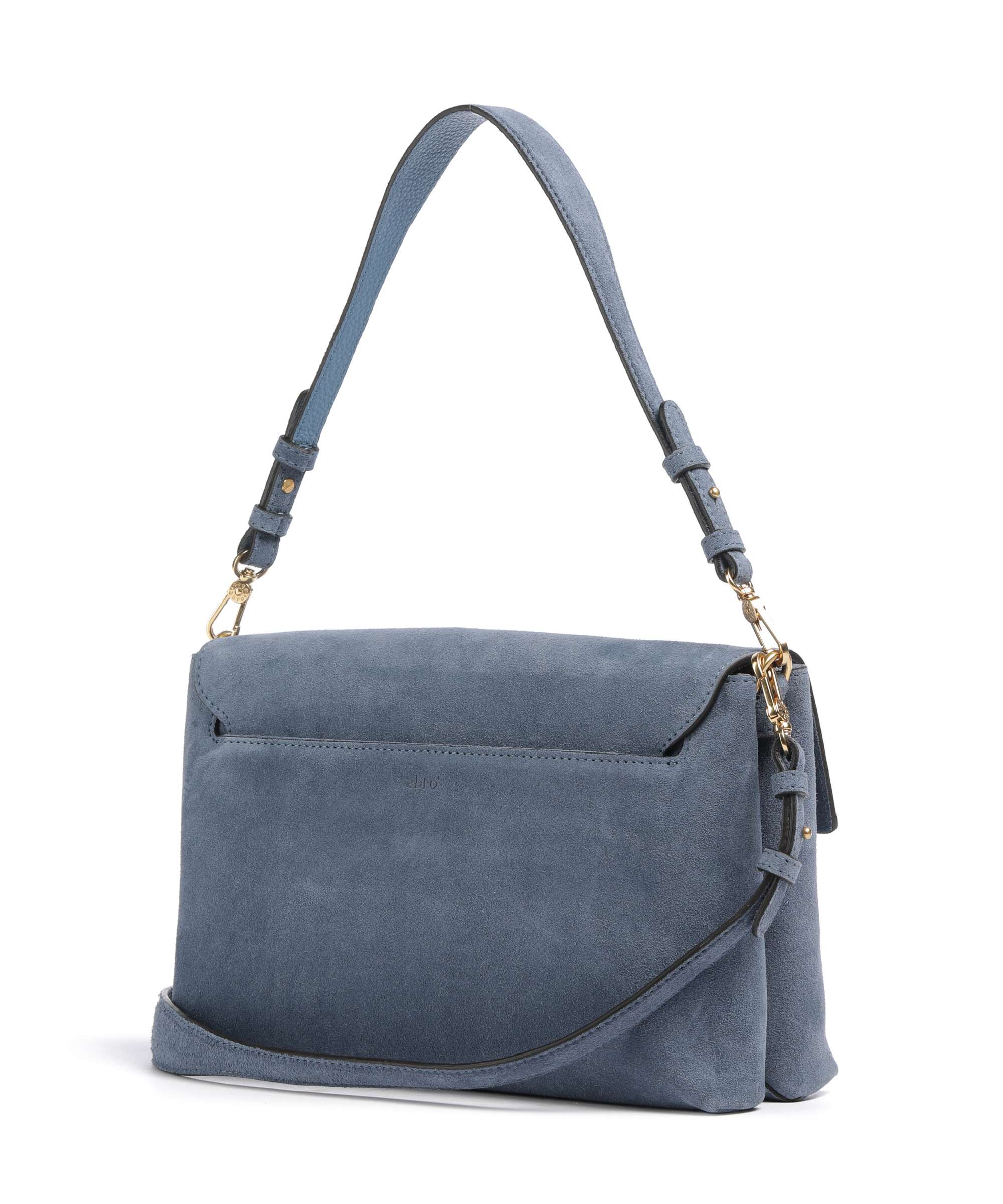Abro Suede Twist Torba na ramię jeans - Image 2