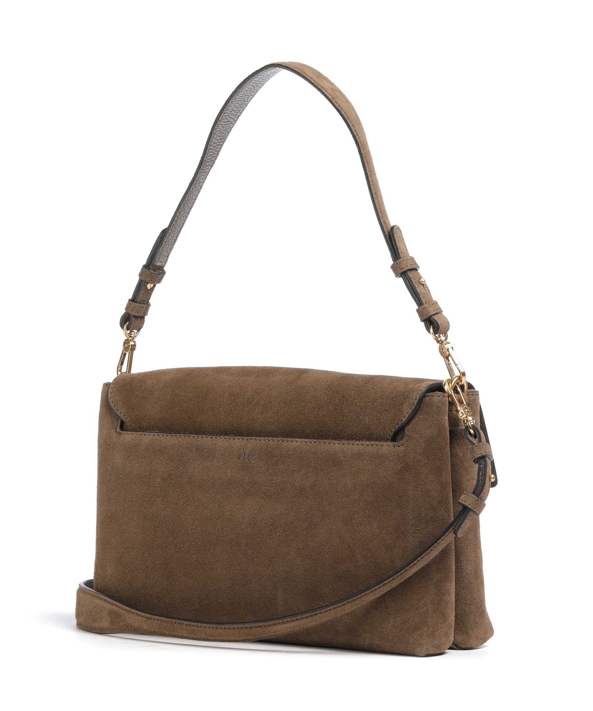 Abro Suede Twist Torba na ramię khaki - Image 2